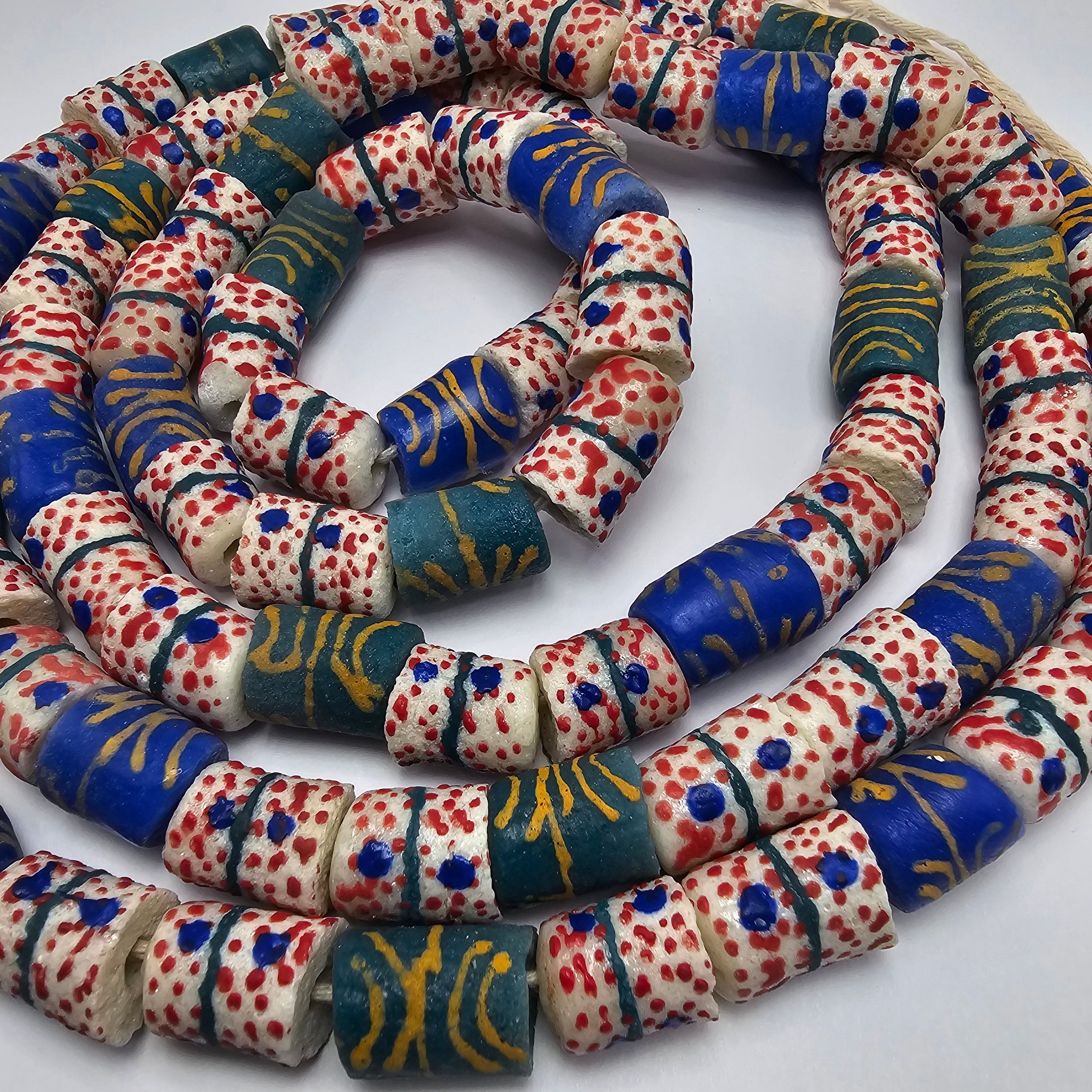 45 Krobo Beads, Jewelry Making