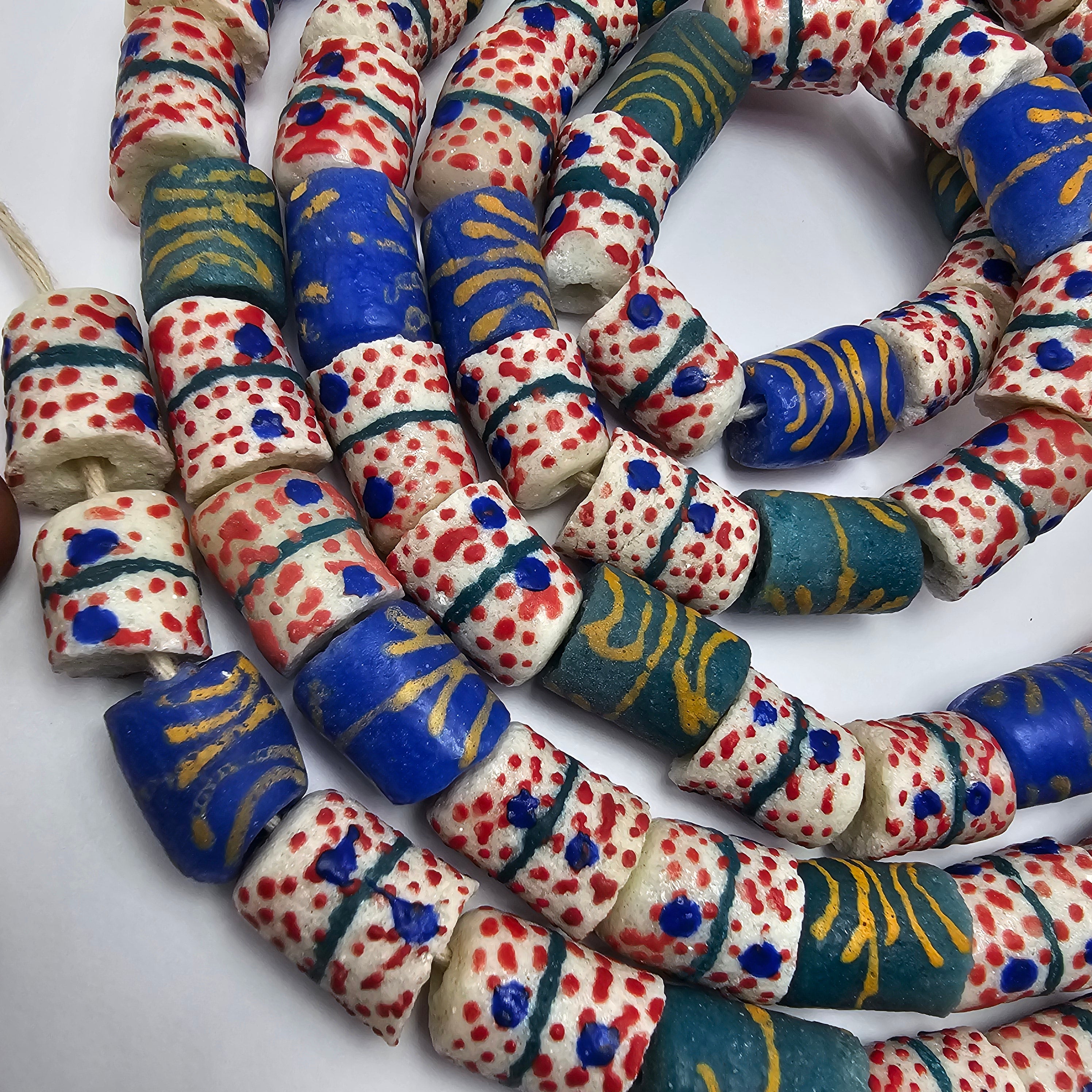 45 Krobo Beads, Jewelry Making