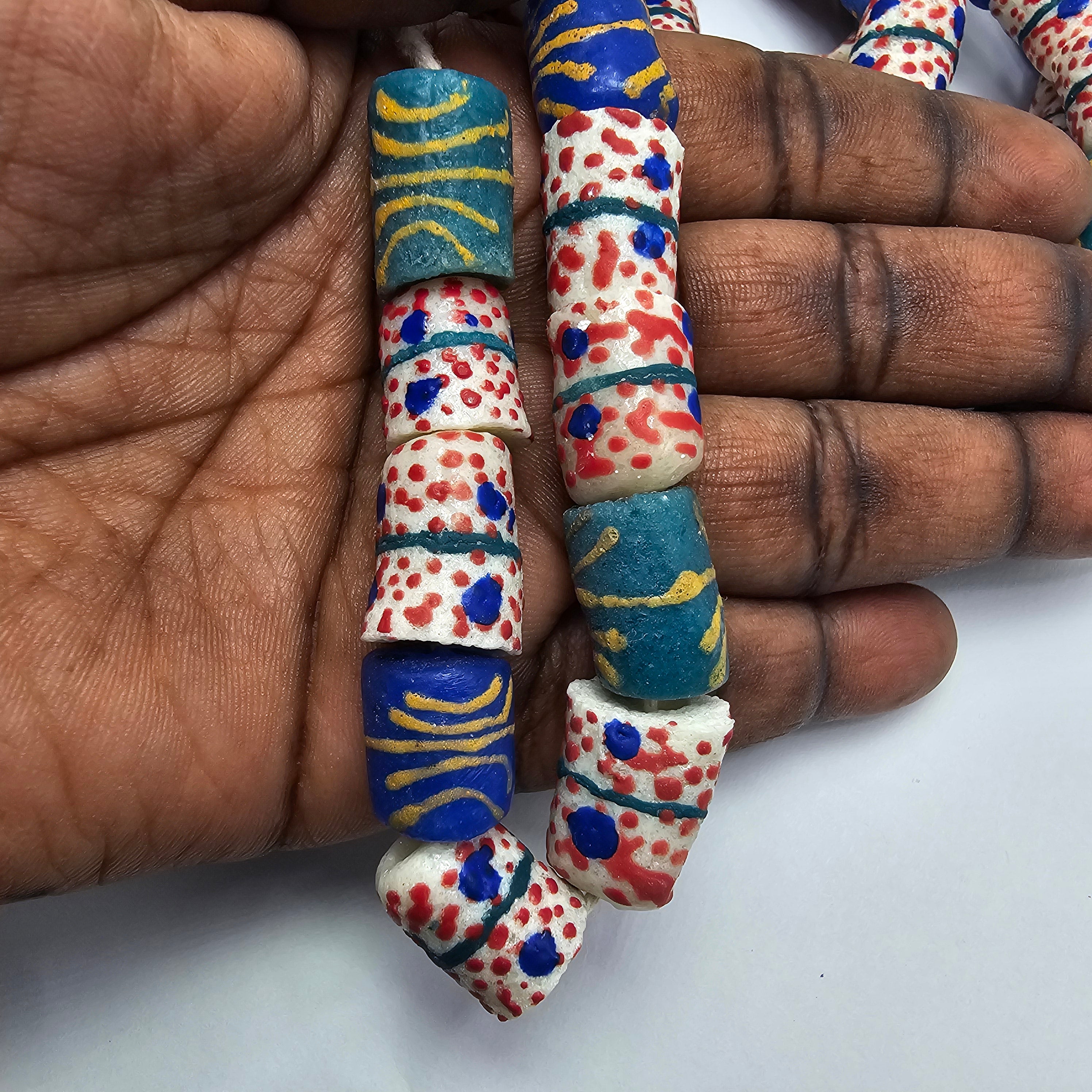 45 Krobo Beads, Jewelry Making