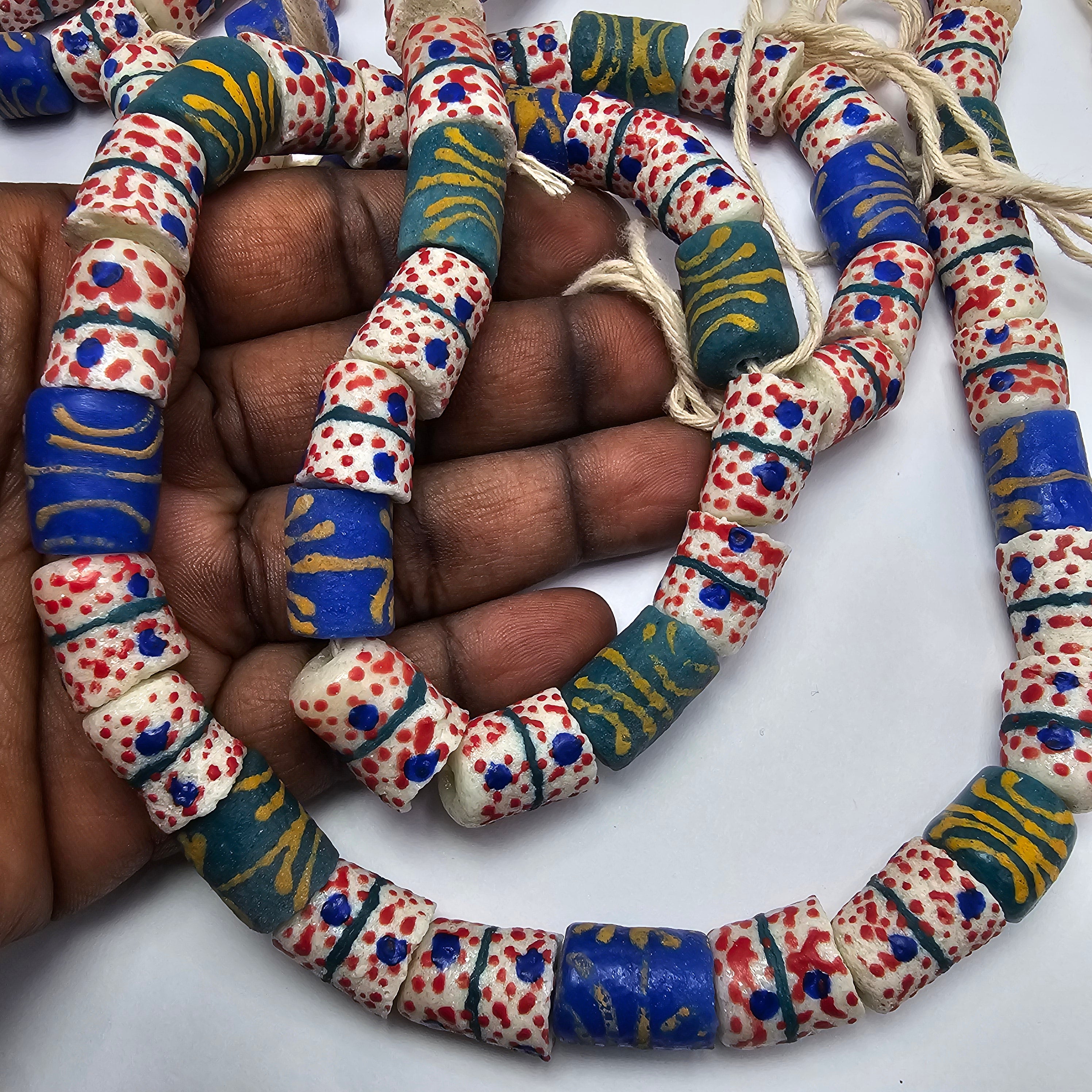 45 Krobo Beads, Jewelry Making