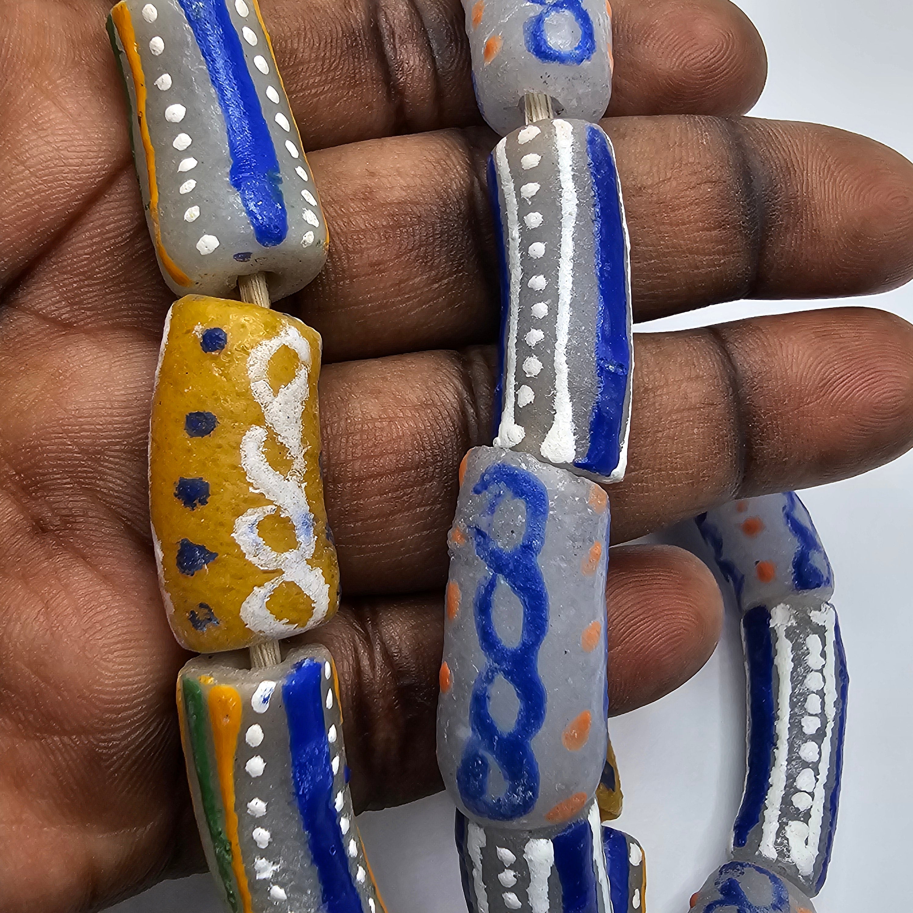 10 Krobo African Beads