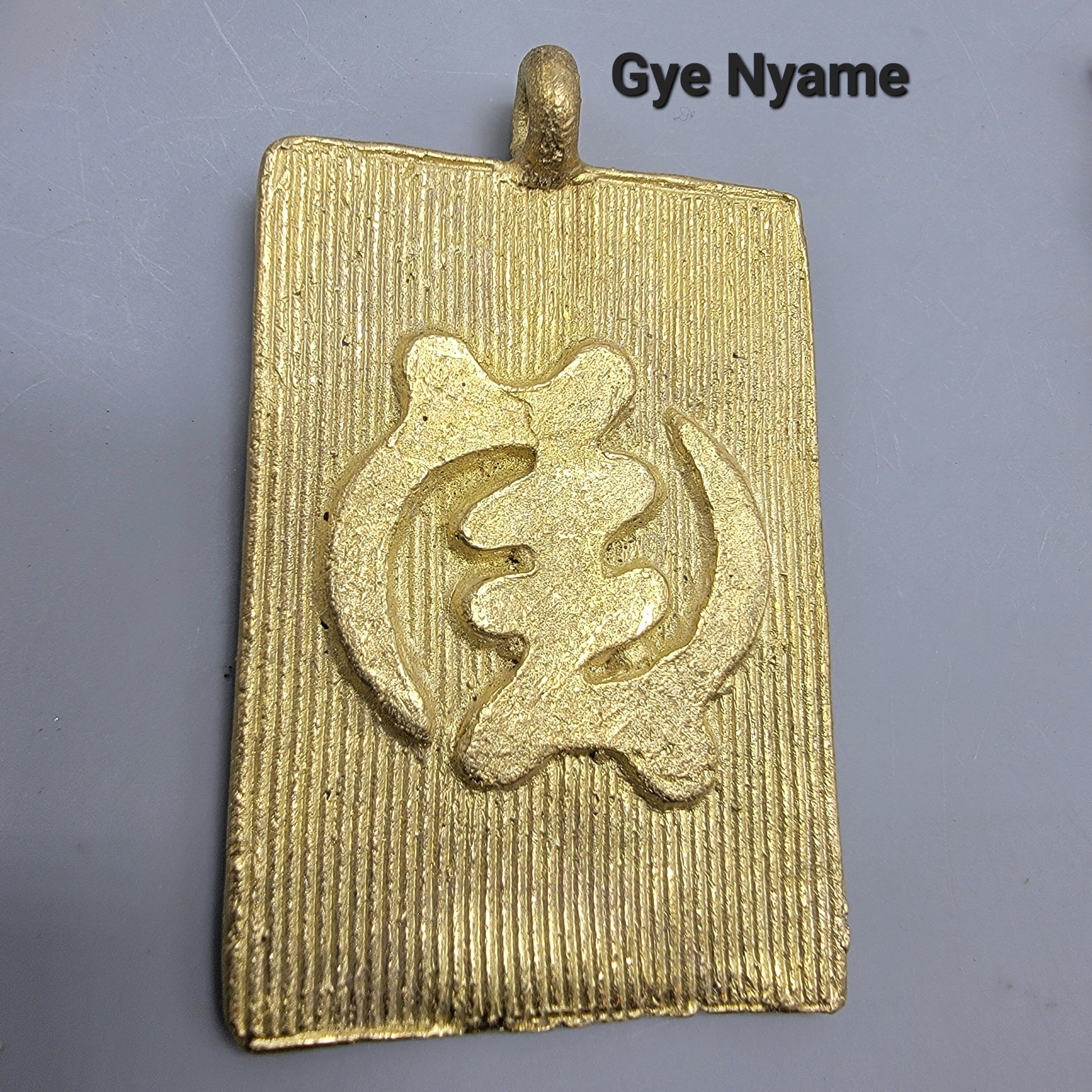 Brass Pendant, African Brass Beads