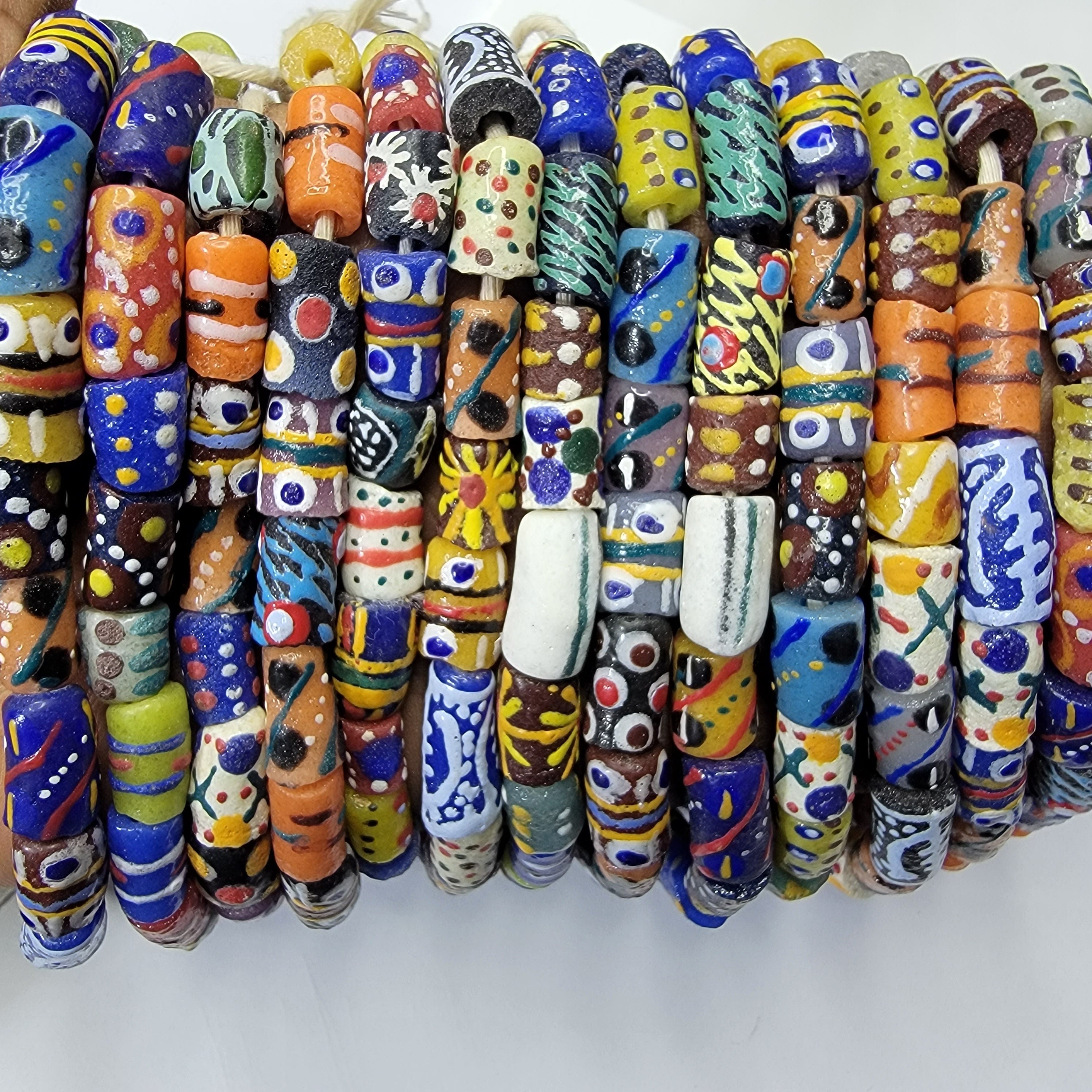 19 Small Beads, Ethnic Beads