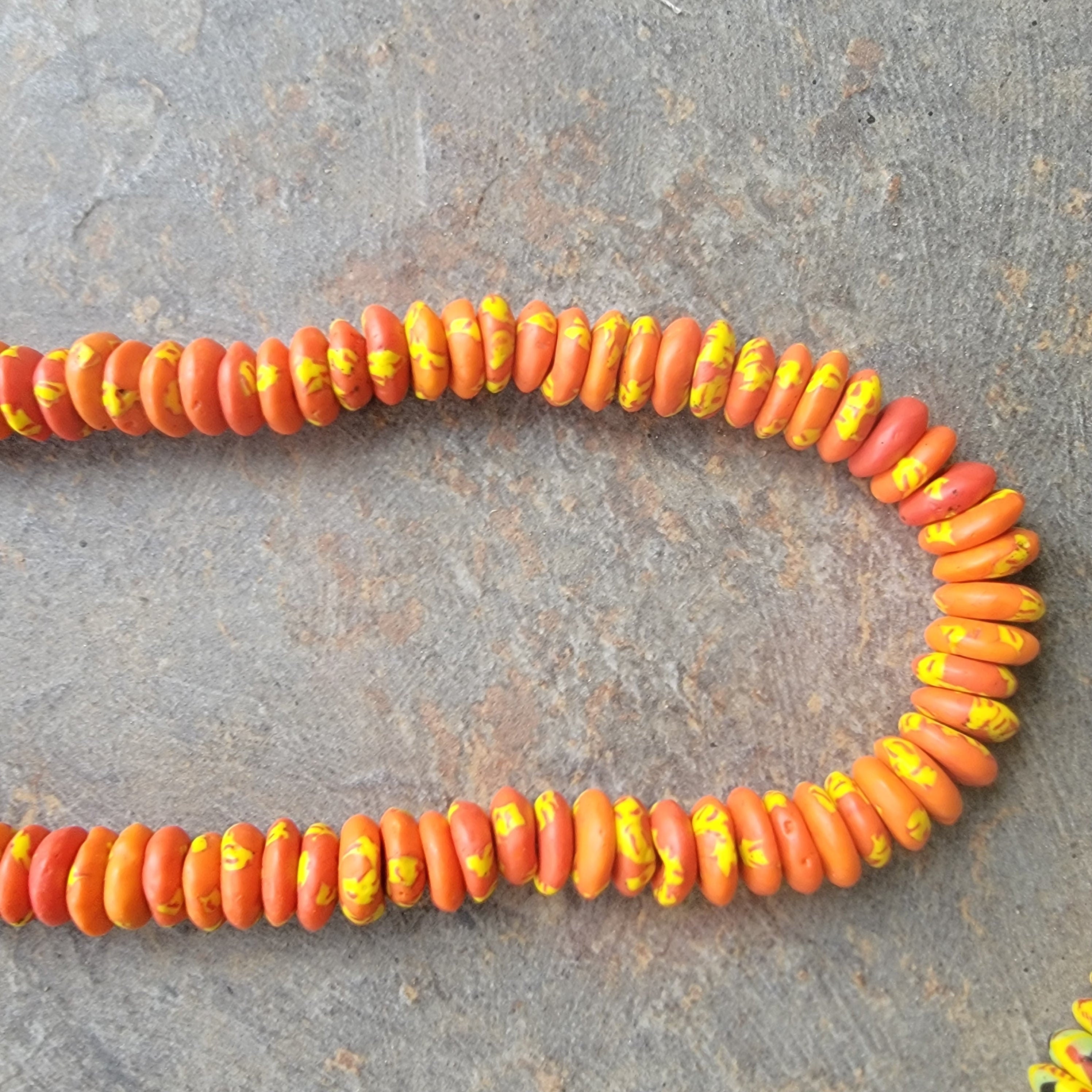 14mm Spacer Beads, African Glass Beads