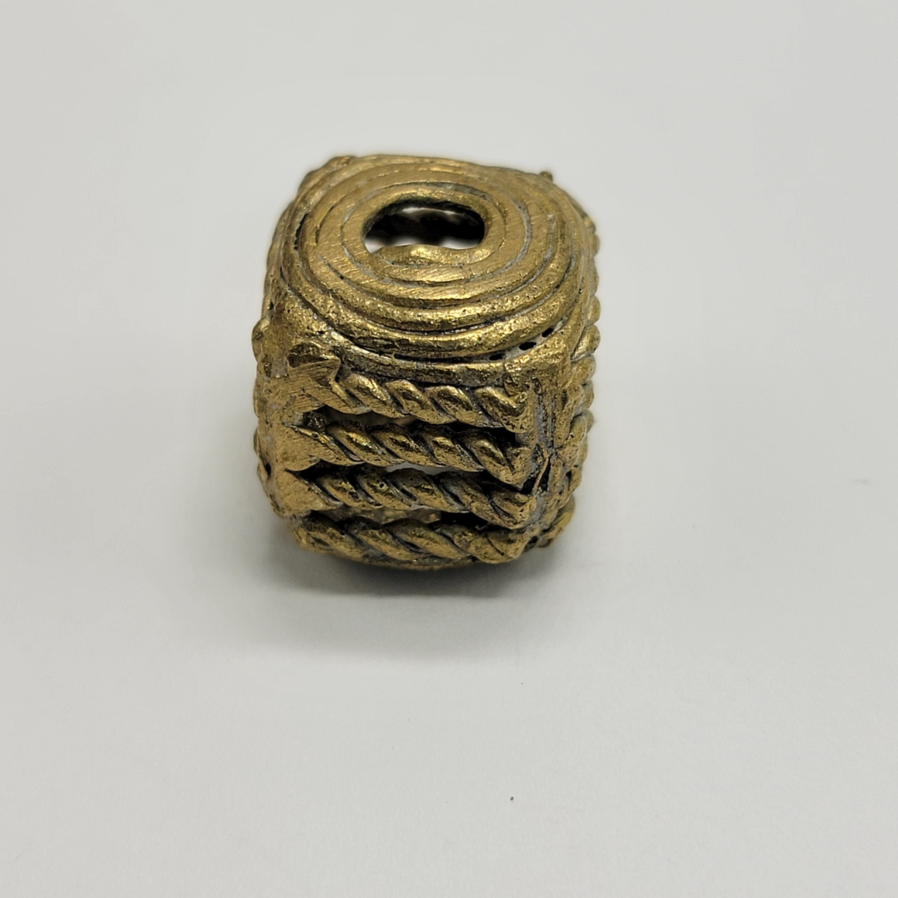 Cube Brass Beads, African Jewelry