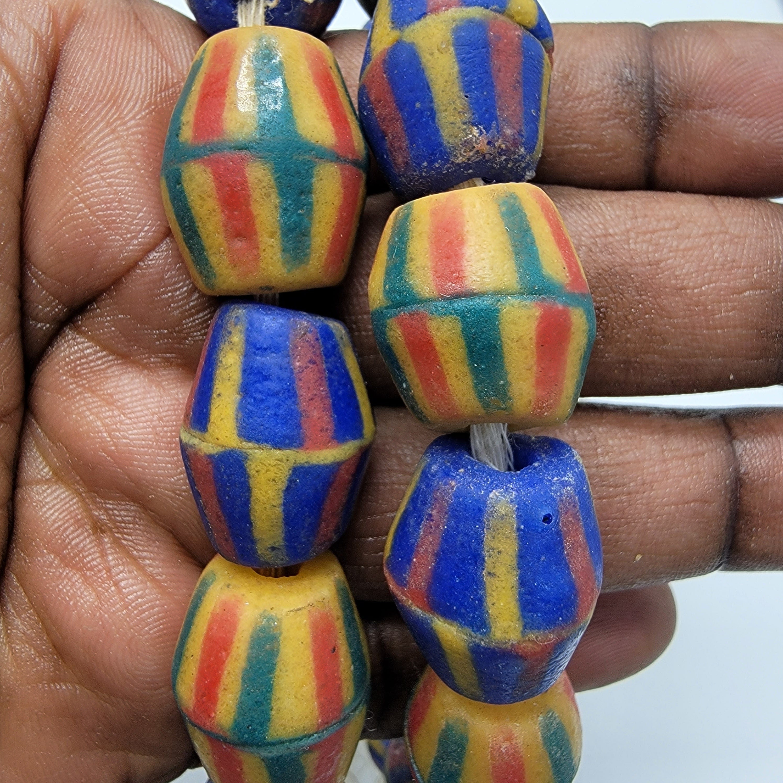 Ghana Mix Bi-cone Beads, African Beads