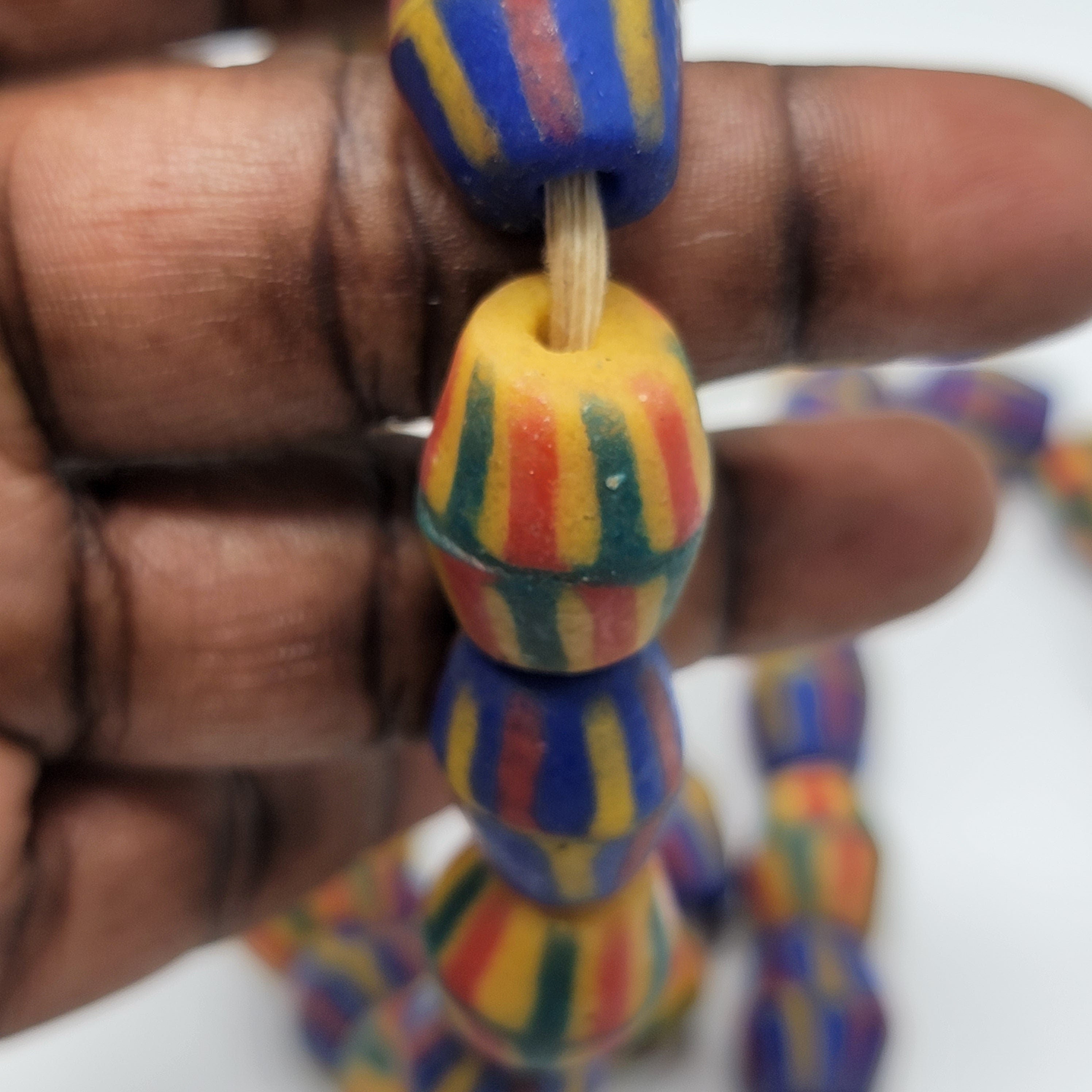 Ghana Mix Bi-cone Beads, African Beads