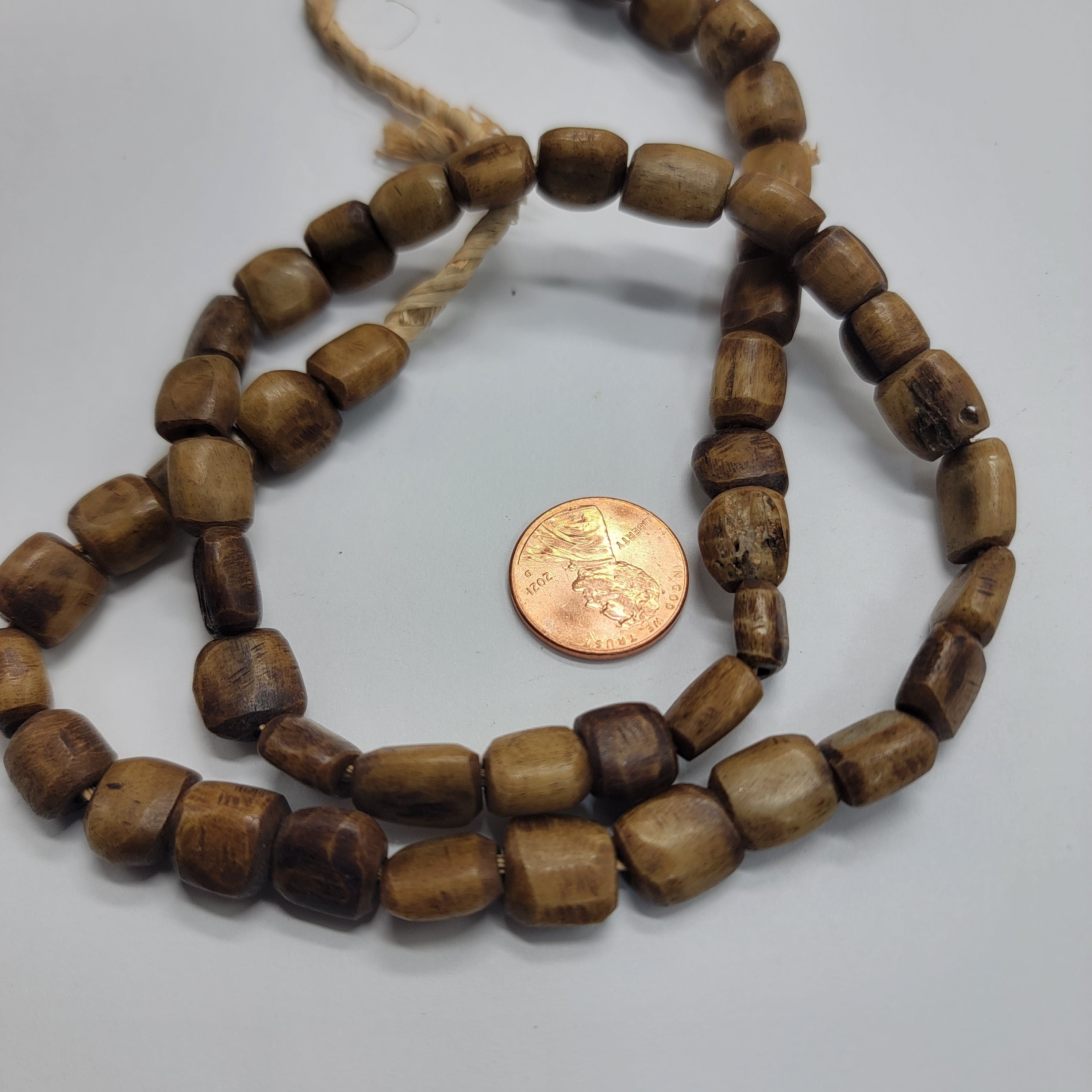 Light Brown Bone Beads