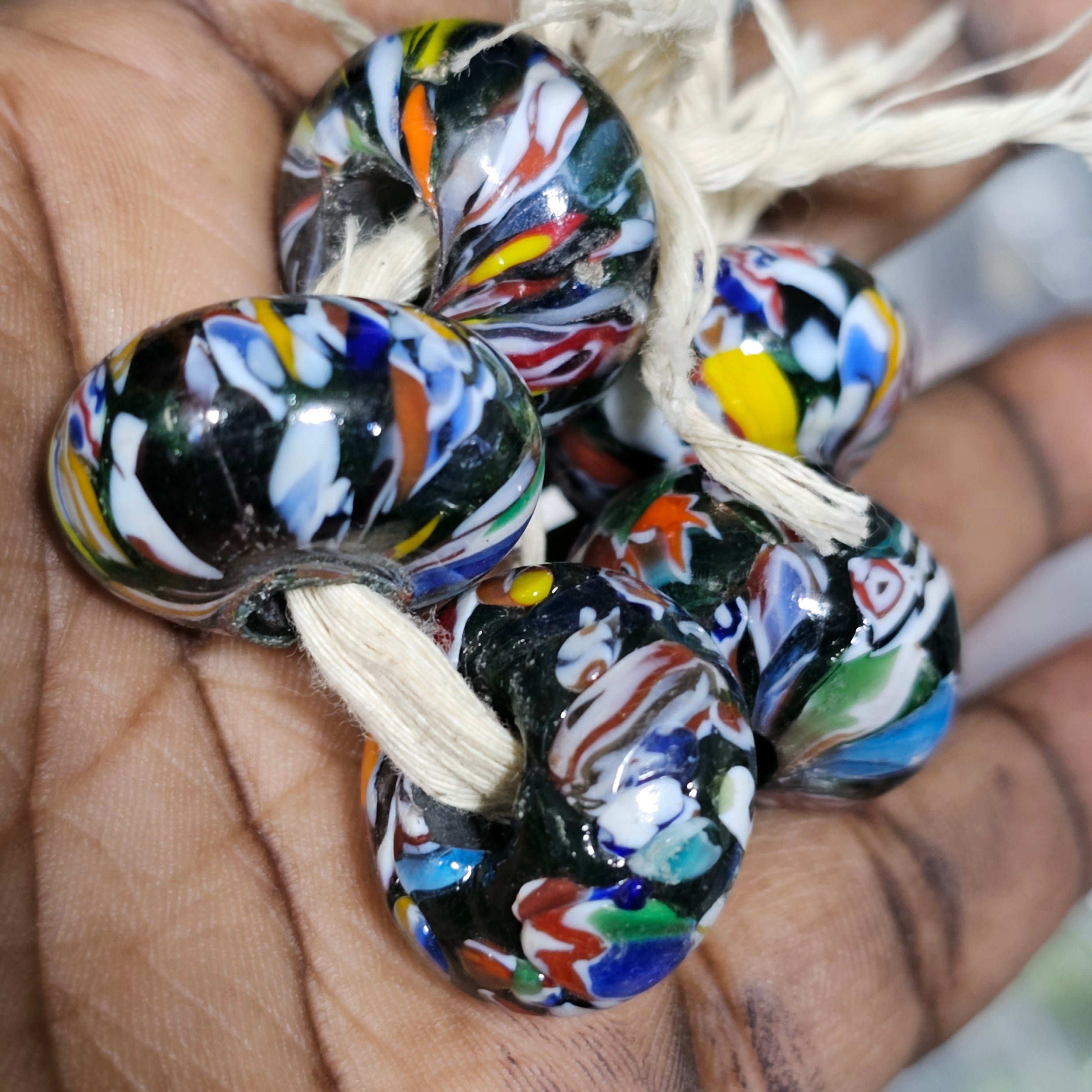 Oval Millefiori Beads