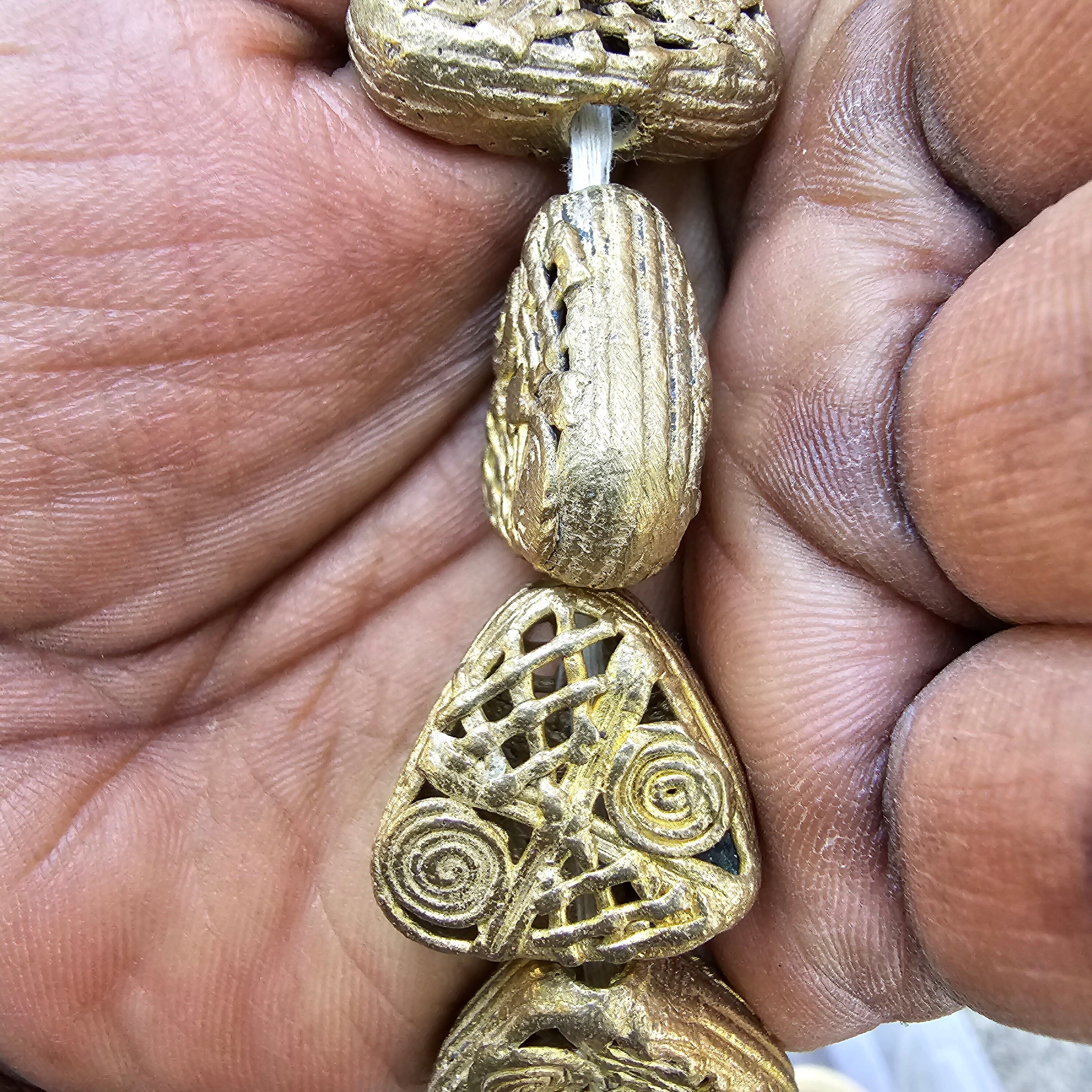 Trangle Brass Beads