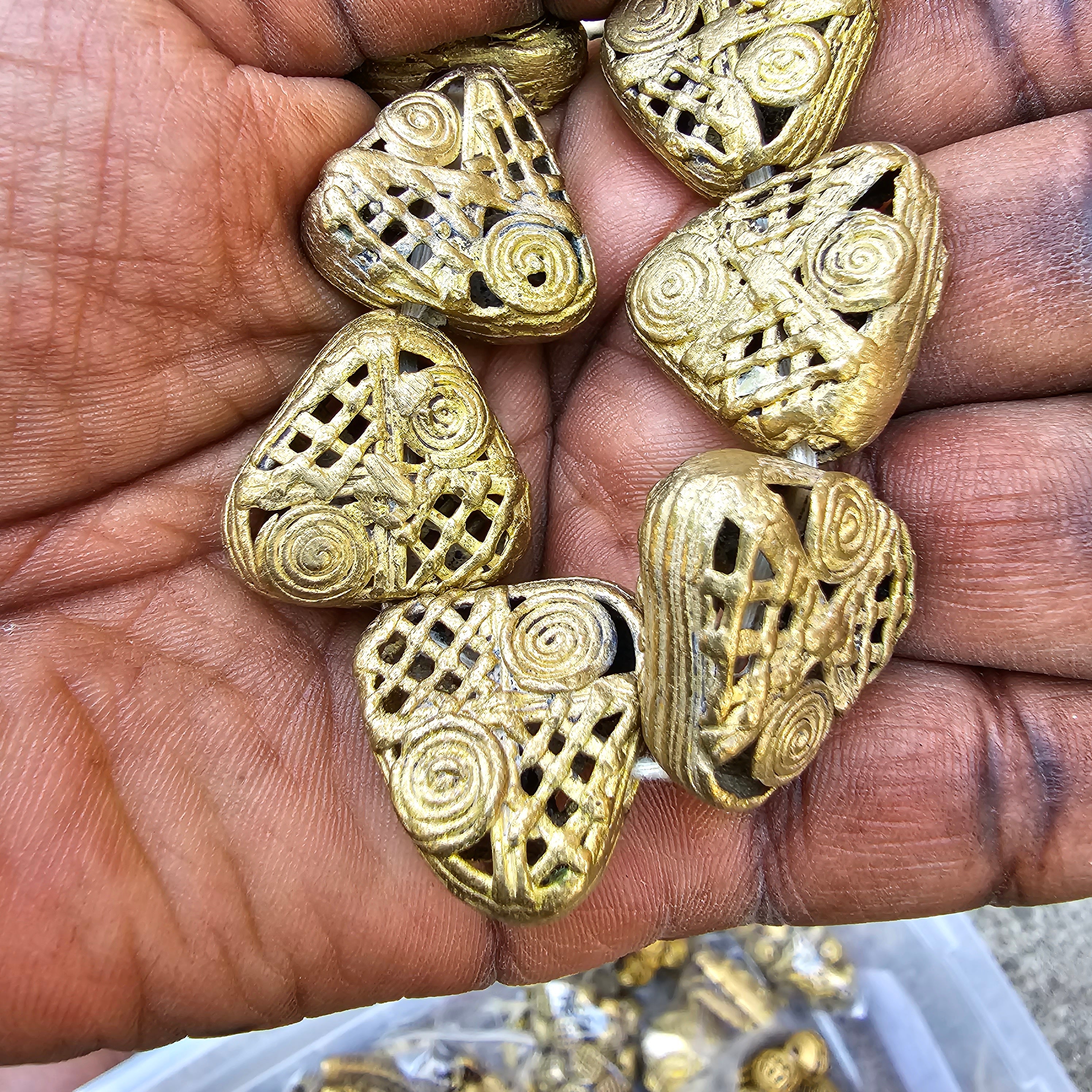 Trangle Brass Beads