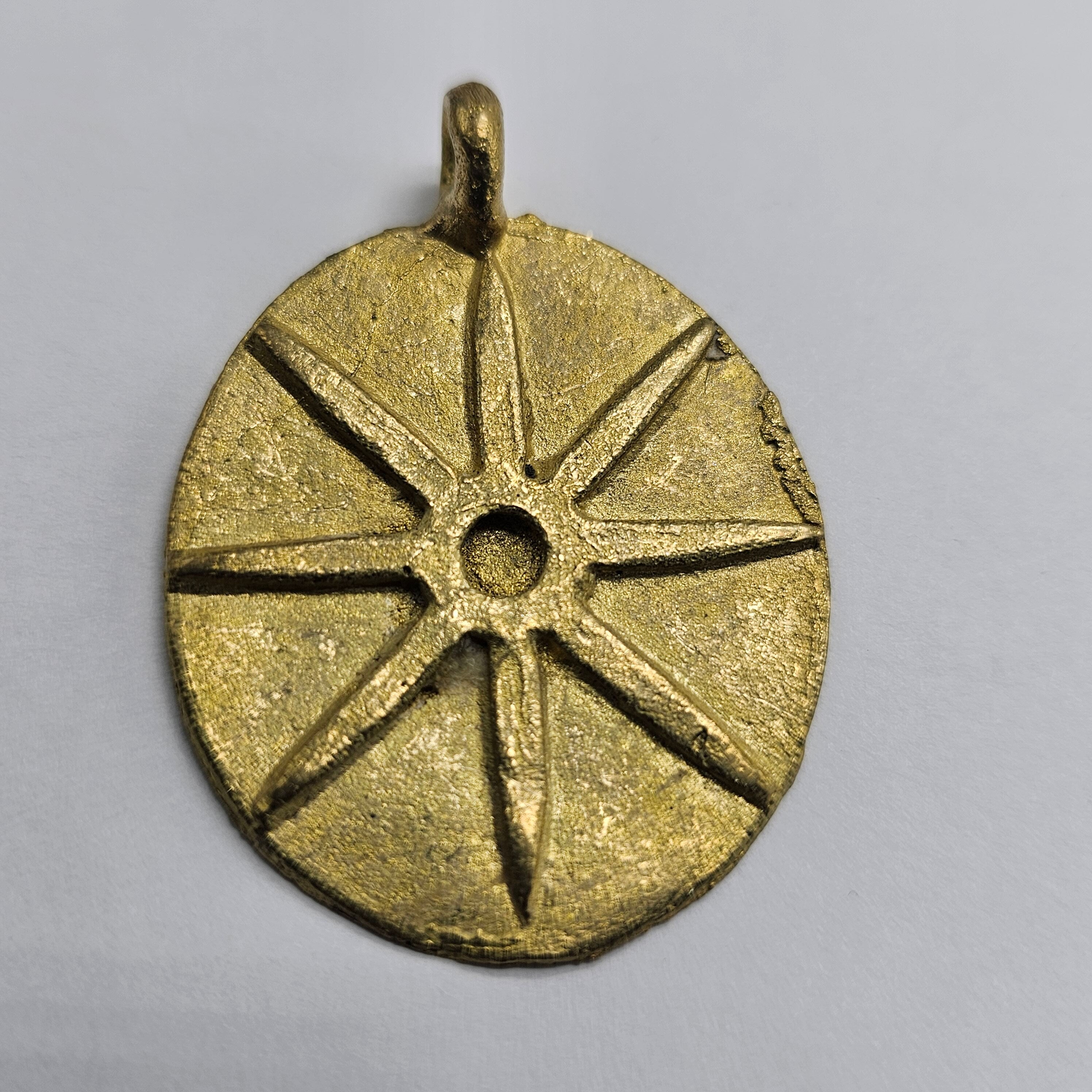 Star Brass Beads, African Pendant