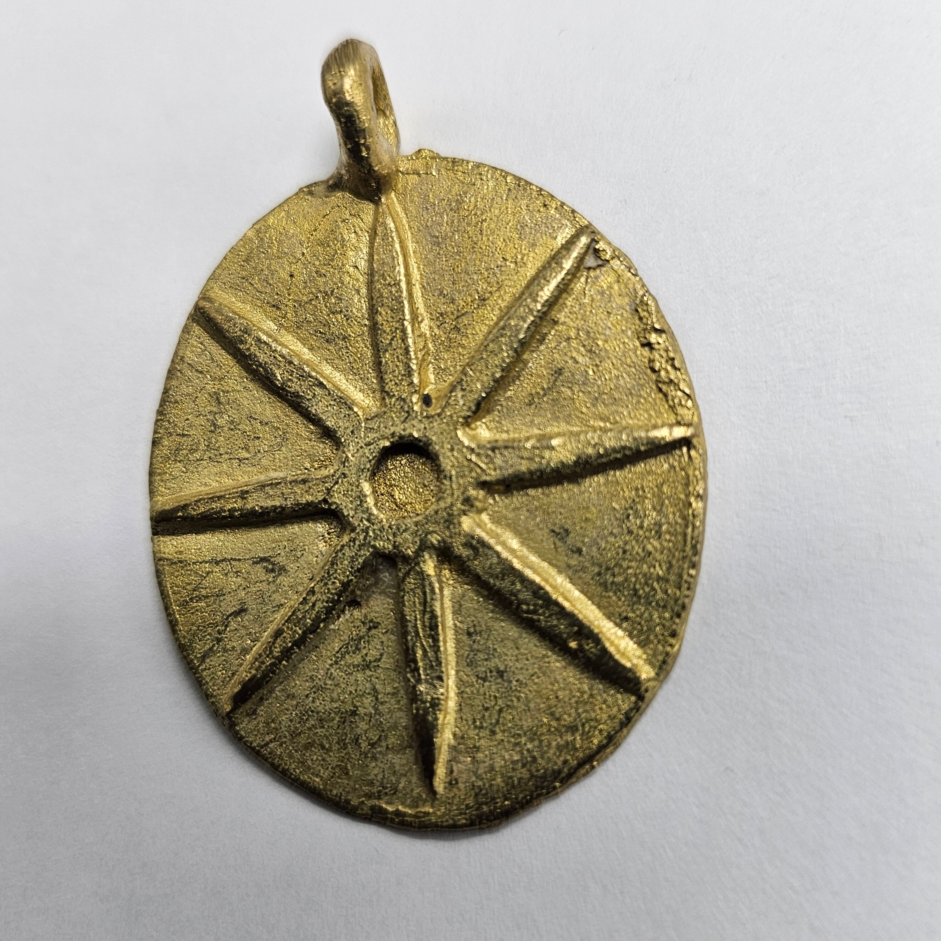 Star Brass Beads, African Pendant