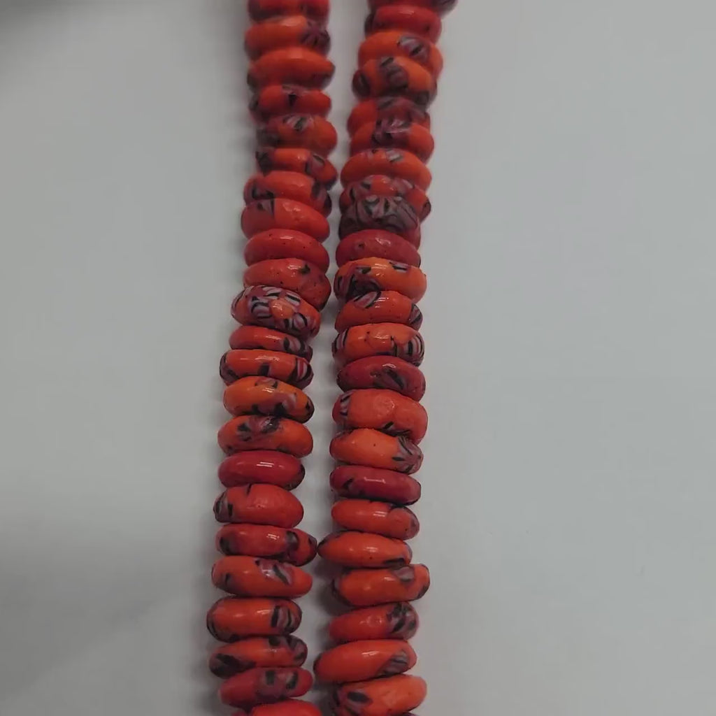 100+ Red Spacer Beads, Multicolored Beads, African Beads