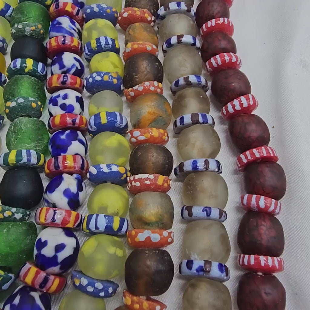 Spacer Glass African Beads