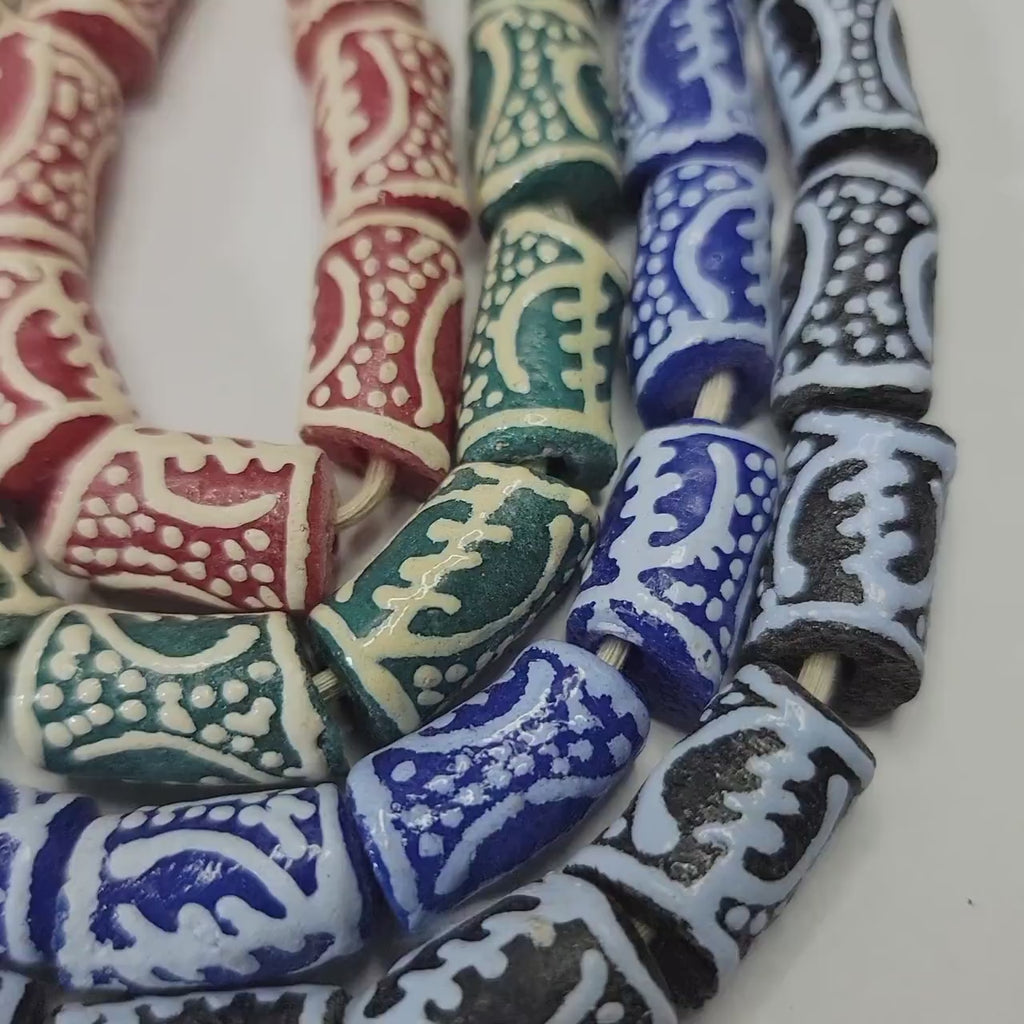 Gye Nyame Beads, Ghana Beads, Tribal Beads