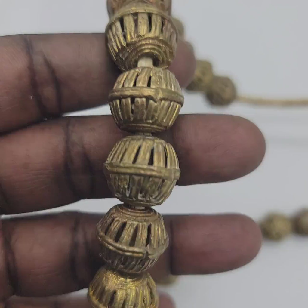 African Brass Beads, Cage Brass