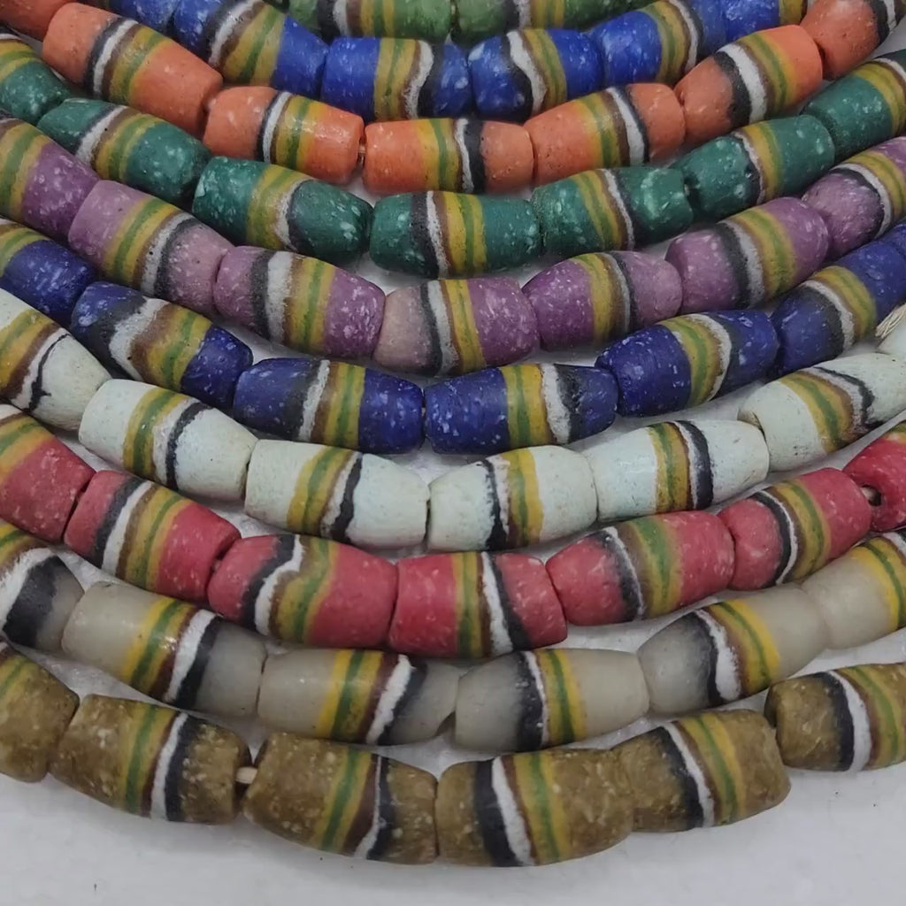 Ghana Bi-cone Beads, African Beads