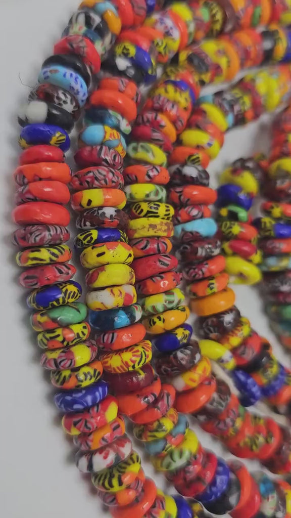 100+ Spacer Beads, Multicolored Beads, African Beads