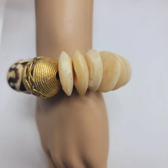 Bone Jewelry, Brass Bracelet