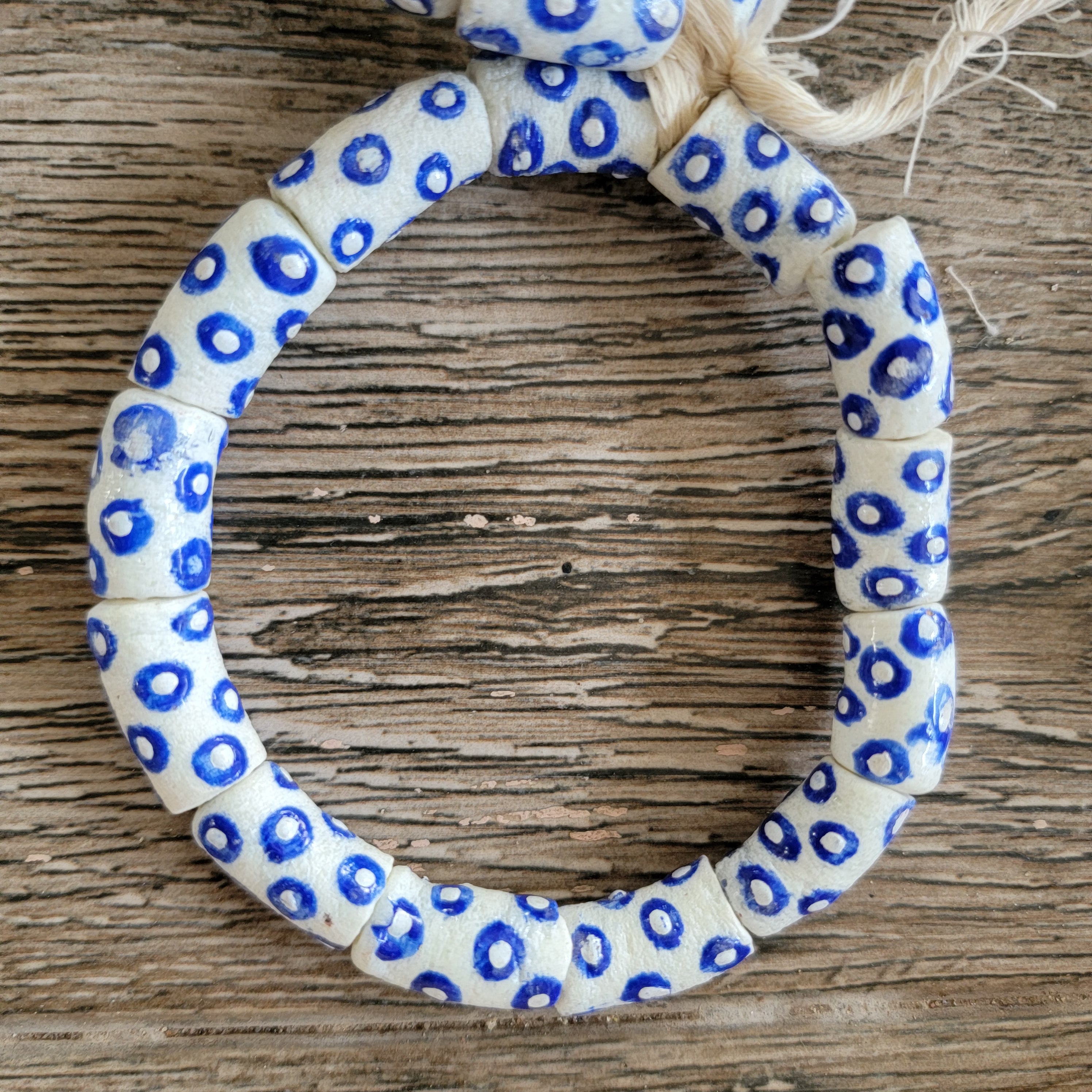 Blue Eye African Beads