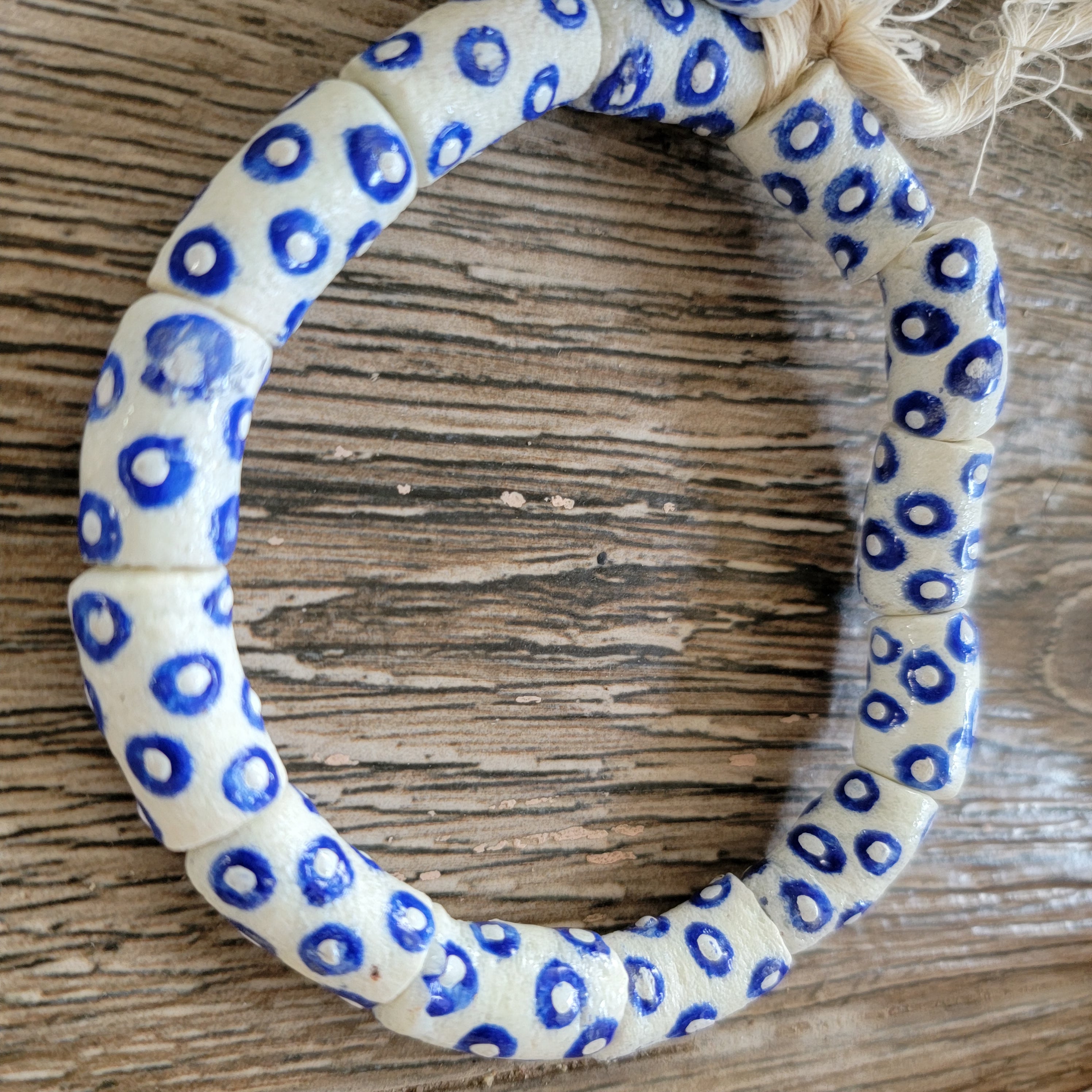 Blue Eye African Beads