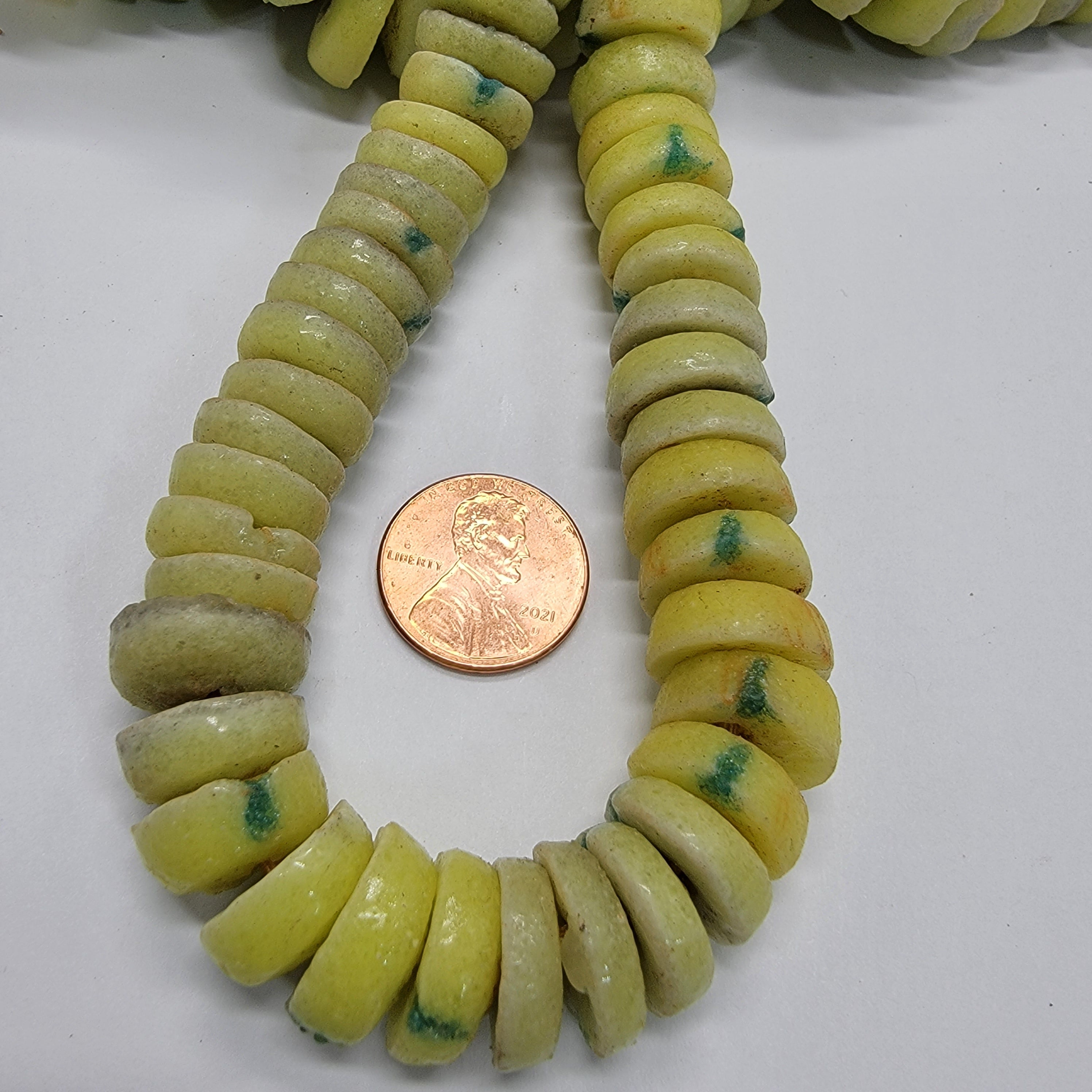 Lime Green Spacer Beads