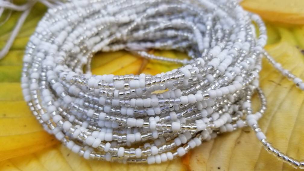 Clear White body Jewerly Waist beads, Body Jewerly