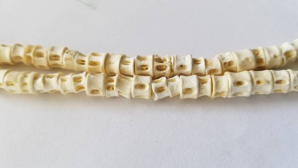 Fish Bone Beads, African Fish Vertebra Beads