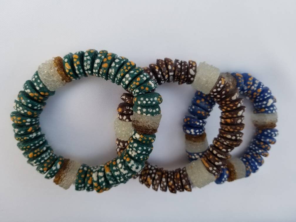 African Beaded Bracelets, Handmade Jewelry