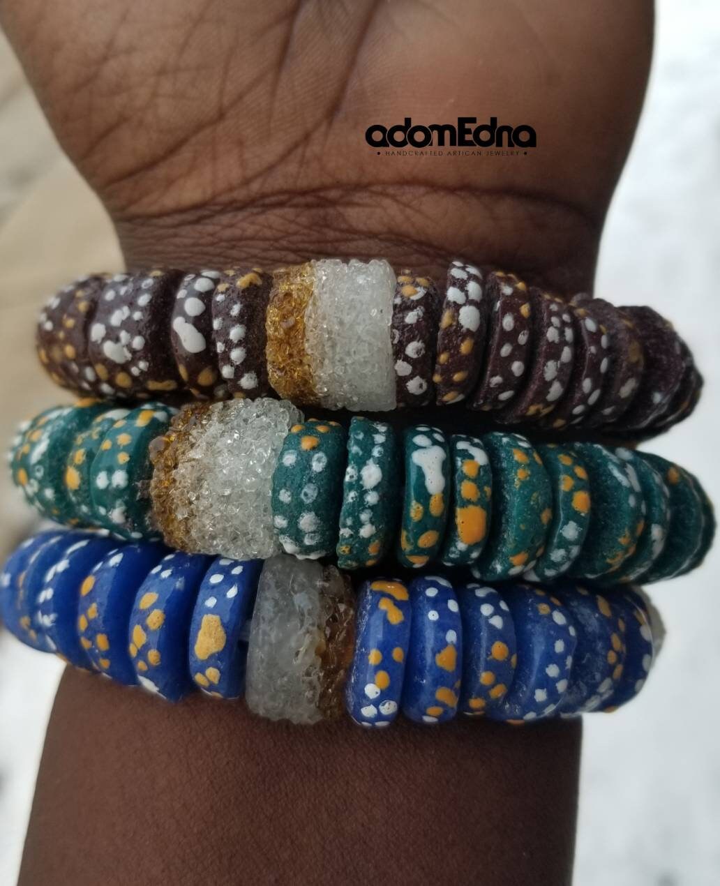 African Beaded Bracelets, Handmade Jewelry