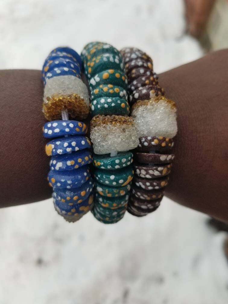 African Beaded Bracelets, Handmade Jewelry