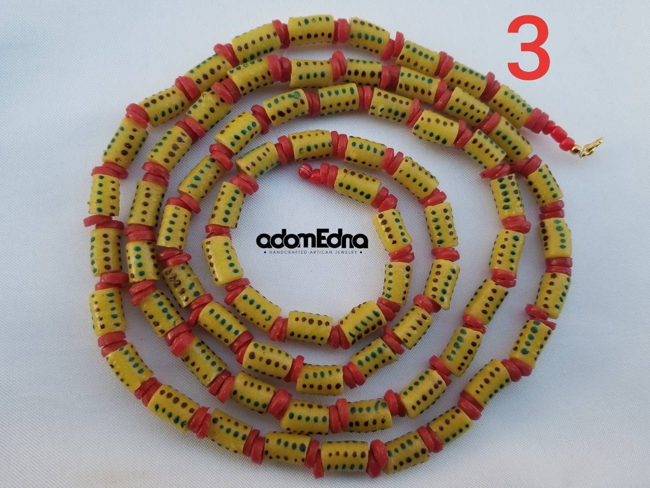 Krobo Glass Waist Beads, African Waist Beads, Belly Chain