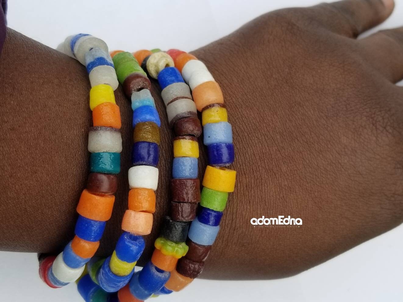 3in1 African Beads, Beaded Bracelet, African Anklet, African Necklace