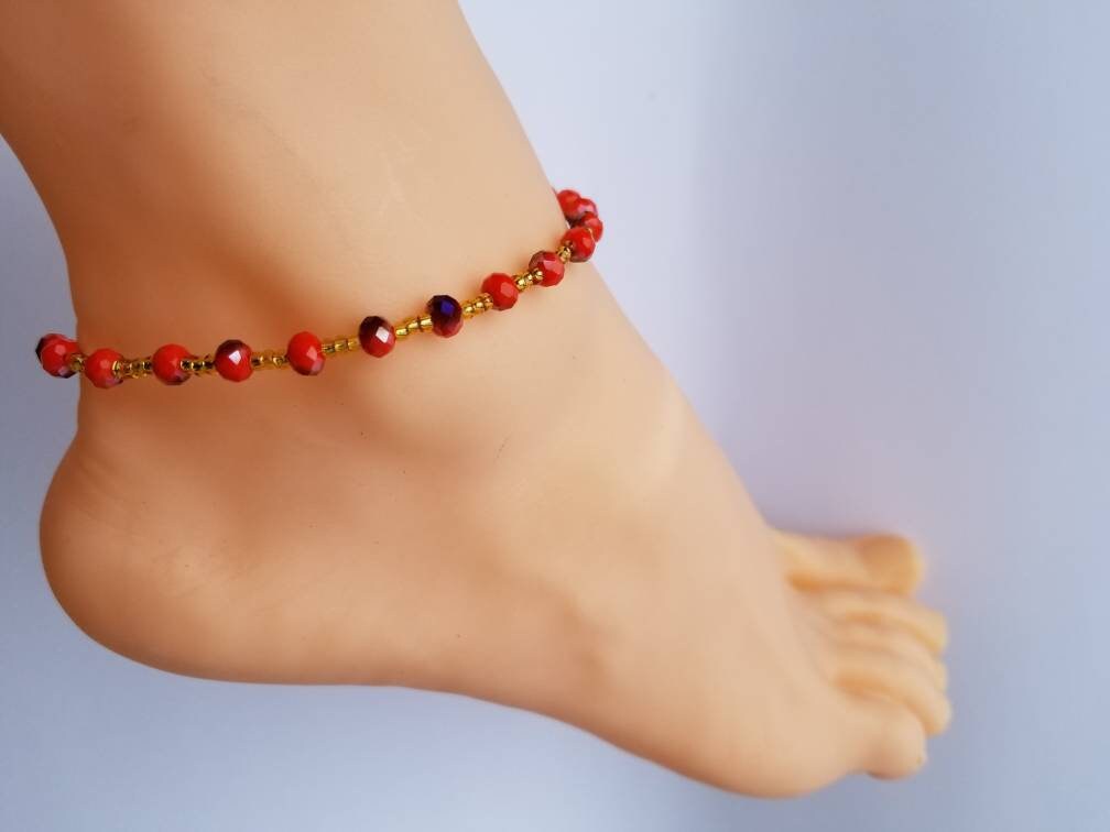 Crystal Women Anklet, Ankle Jewelry