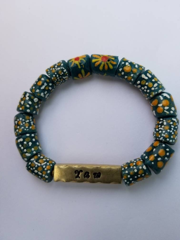 Ghana Bracelet, Men Personalized Bracelet, African Name Bracelet