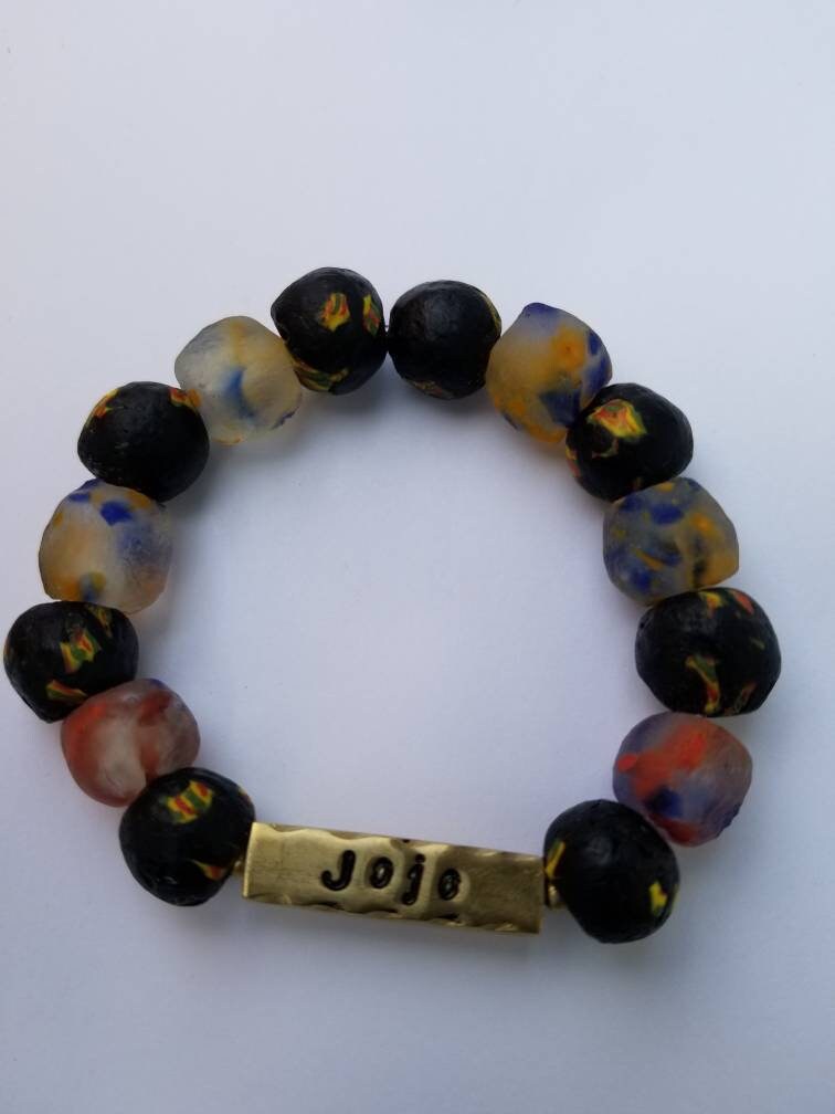 Ghana Bracelet, Men Personalized Bracelet, African Name Bracelet