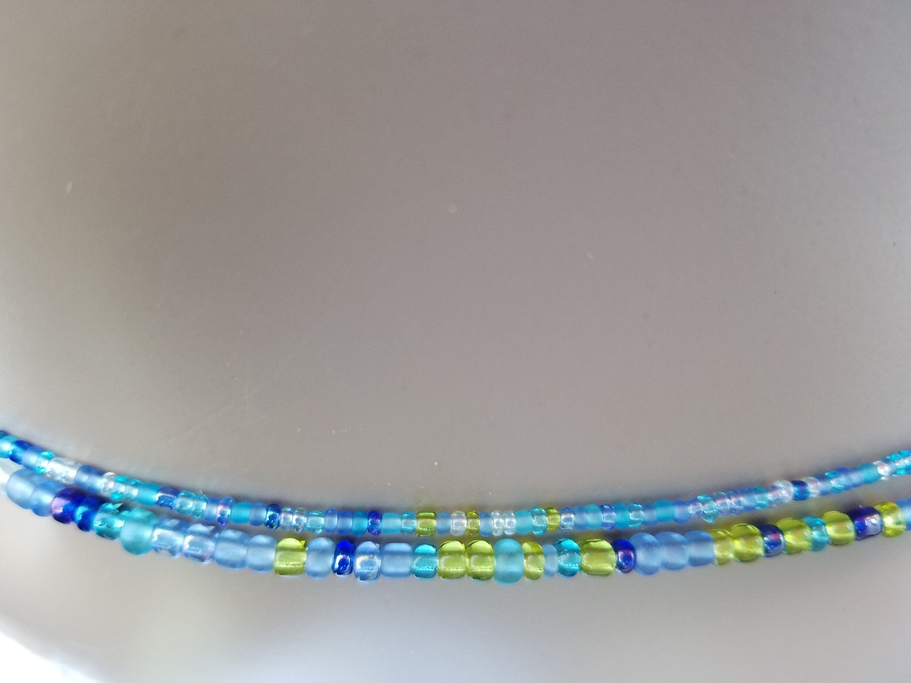 Plus Size Waist Bead, Stomach Beads, Belly Chain, Blue Waist Bead, Belly chain Jewelry