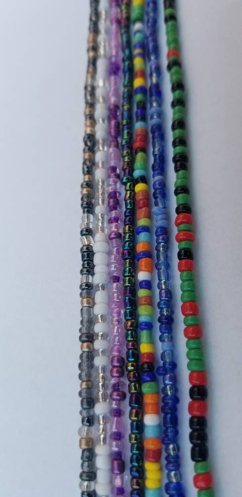 Plus Size Waist Beads, Small African Belly Chain, Weight loss Beads, Clasp Waist Beads