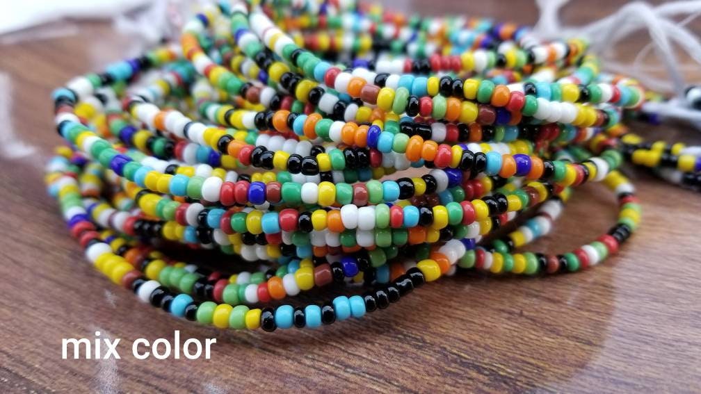 Plus Size Waist Beads, Small African Belly Chain, Weight loss Beads, Clasp Waist Beads