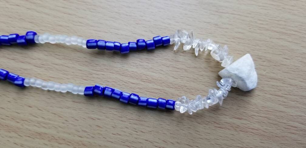 African Crystal Quartz Waist Beads, Belly Chain, Clasp Waist Bead