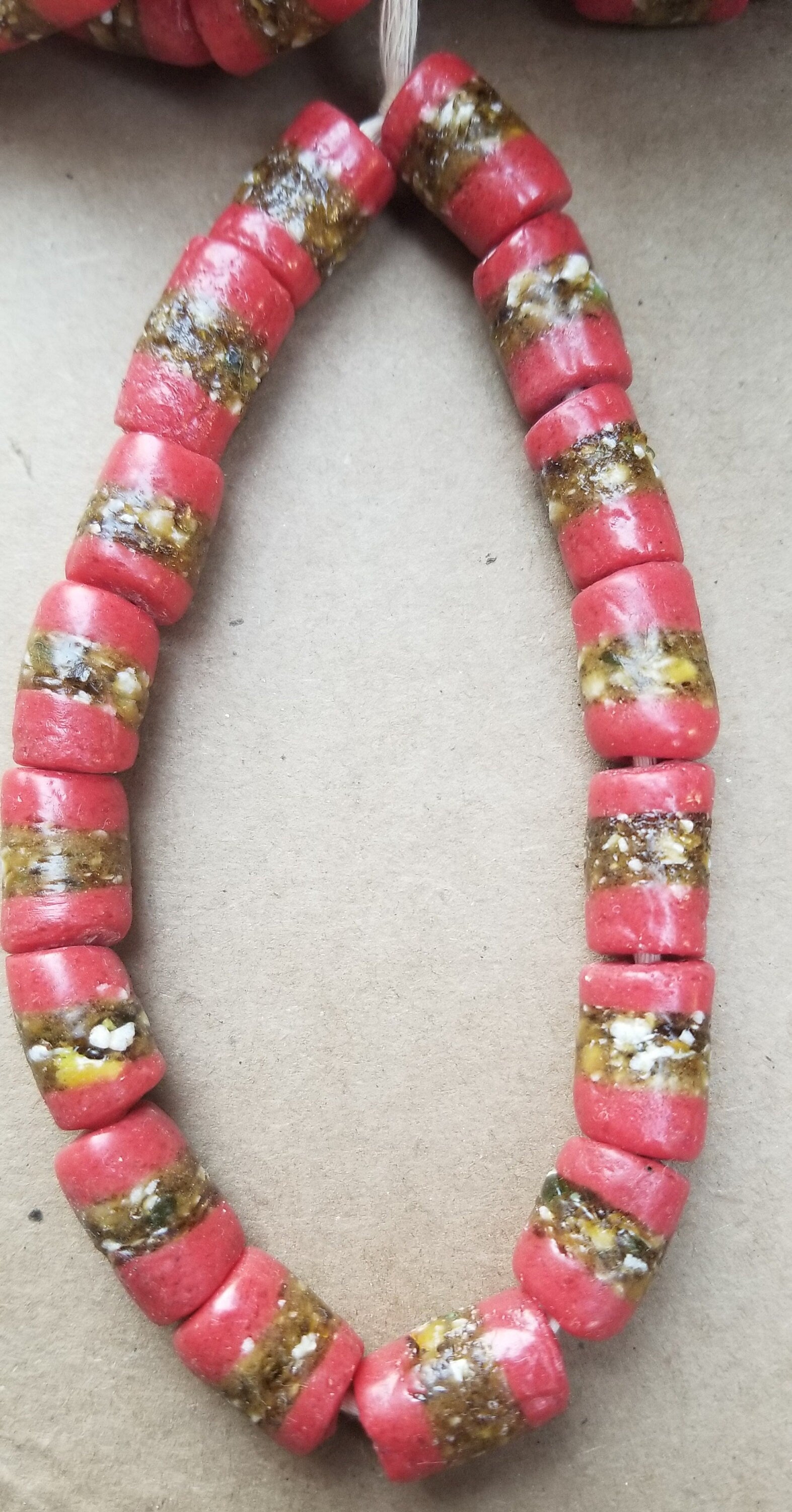 Krobo Glass Beads, African Beads, Tribal Beads