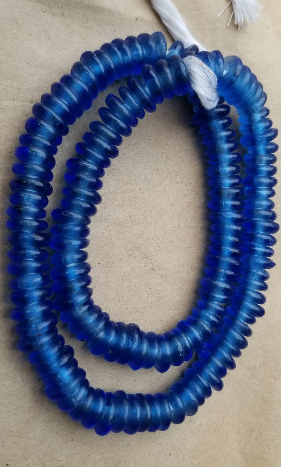 Recycled Spacer Glass Beads, African Beads