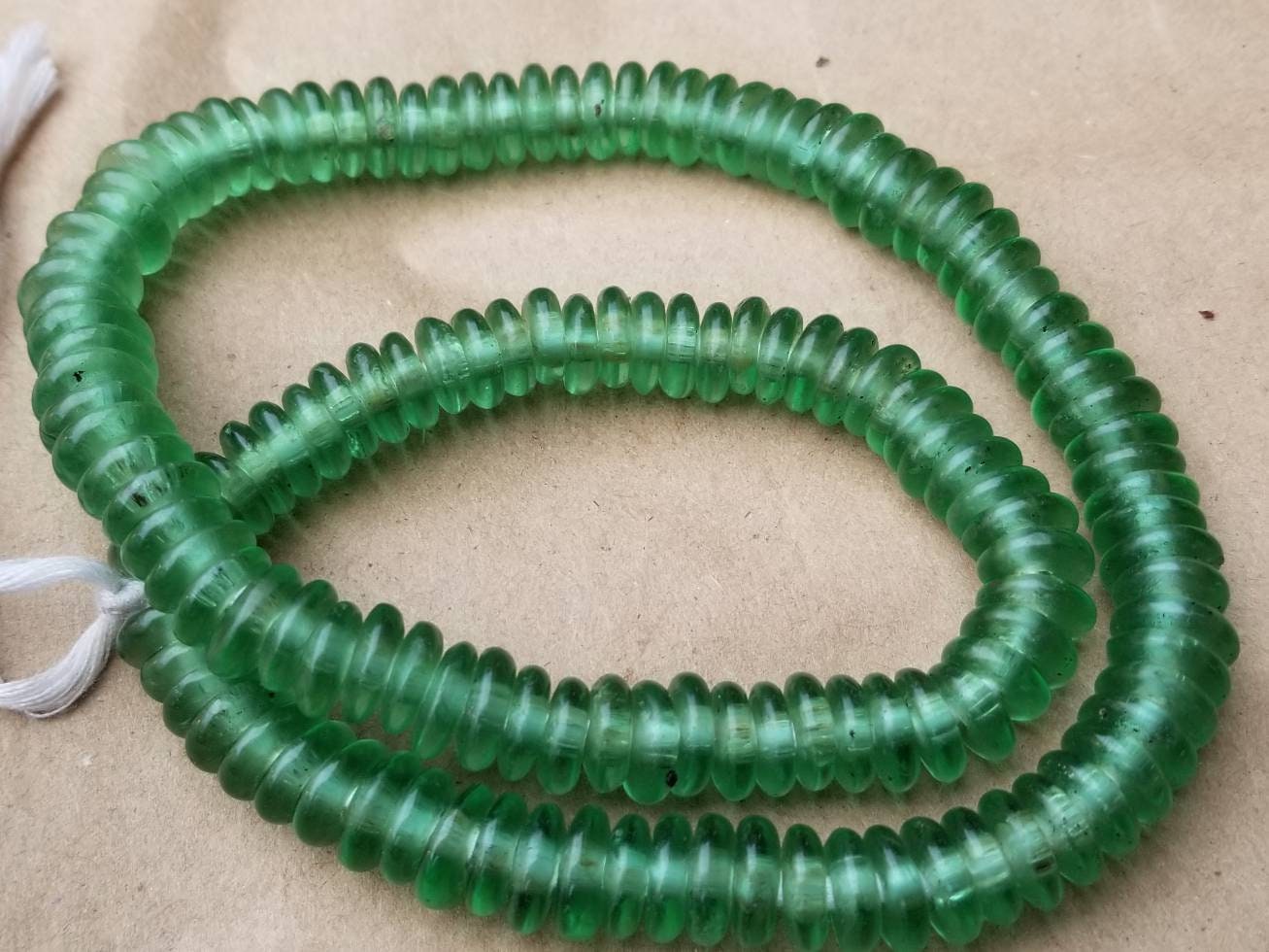 Recycled Spacer Glass Beads, African Beads