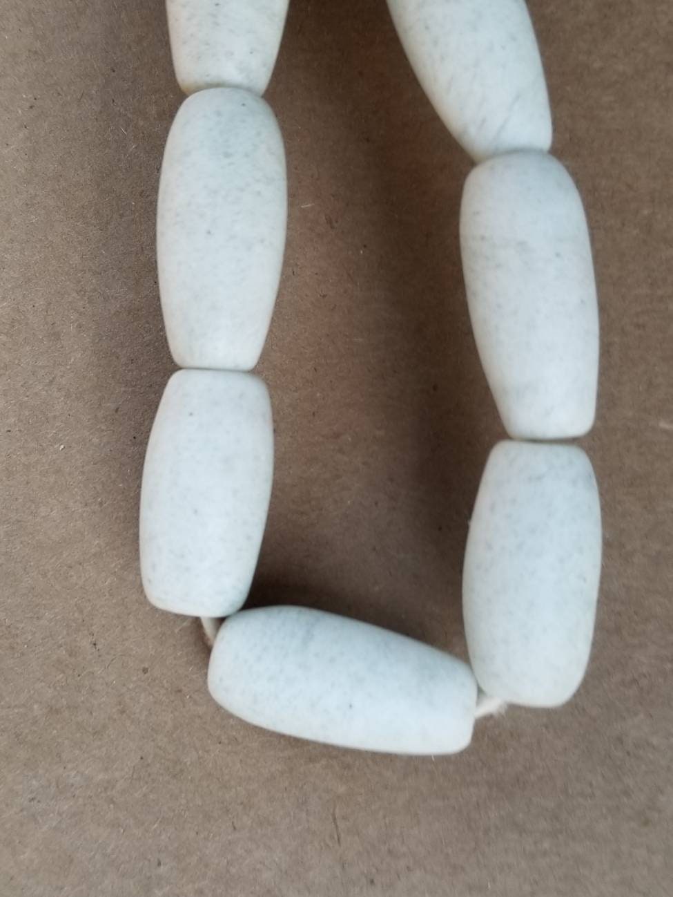 Long Bi-cone African Beads