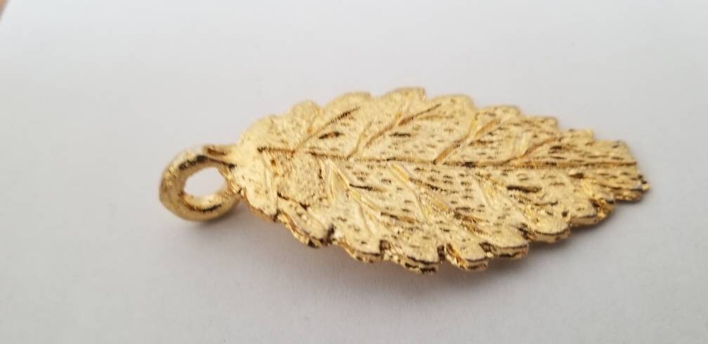 African Brass Leaf, Jewelry Making Beads