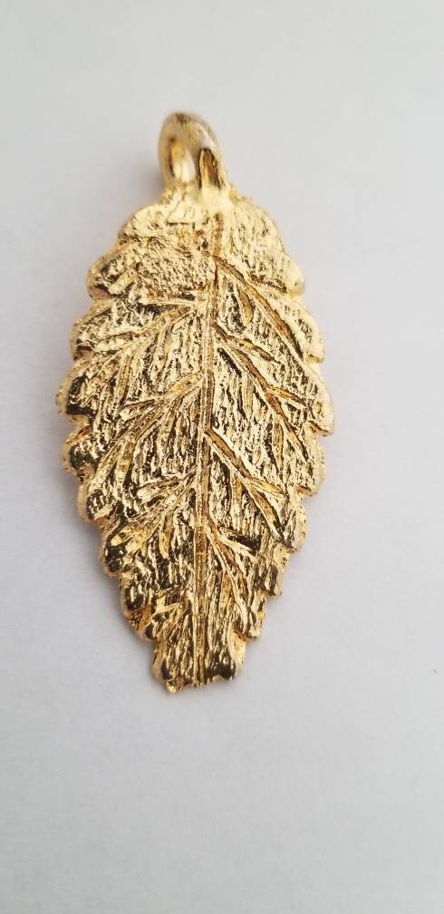 African Brass Leaf, Jewelry Making Beads