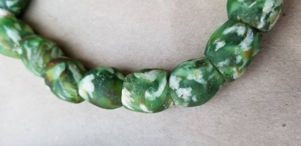 Handmade African Glass Beads, Tribal Beads