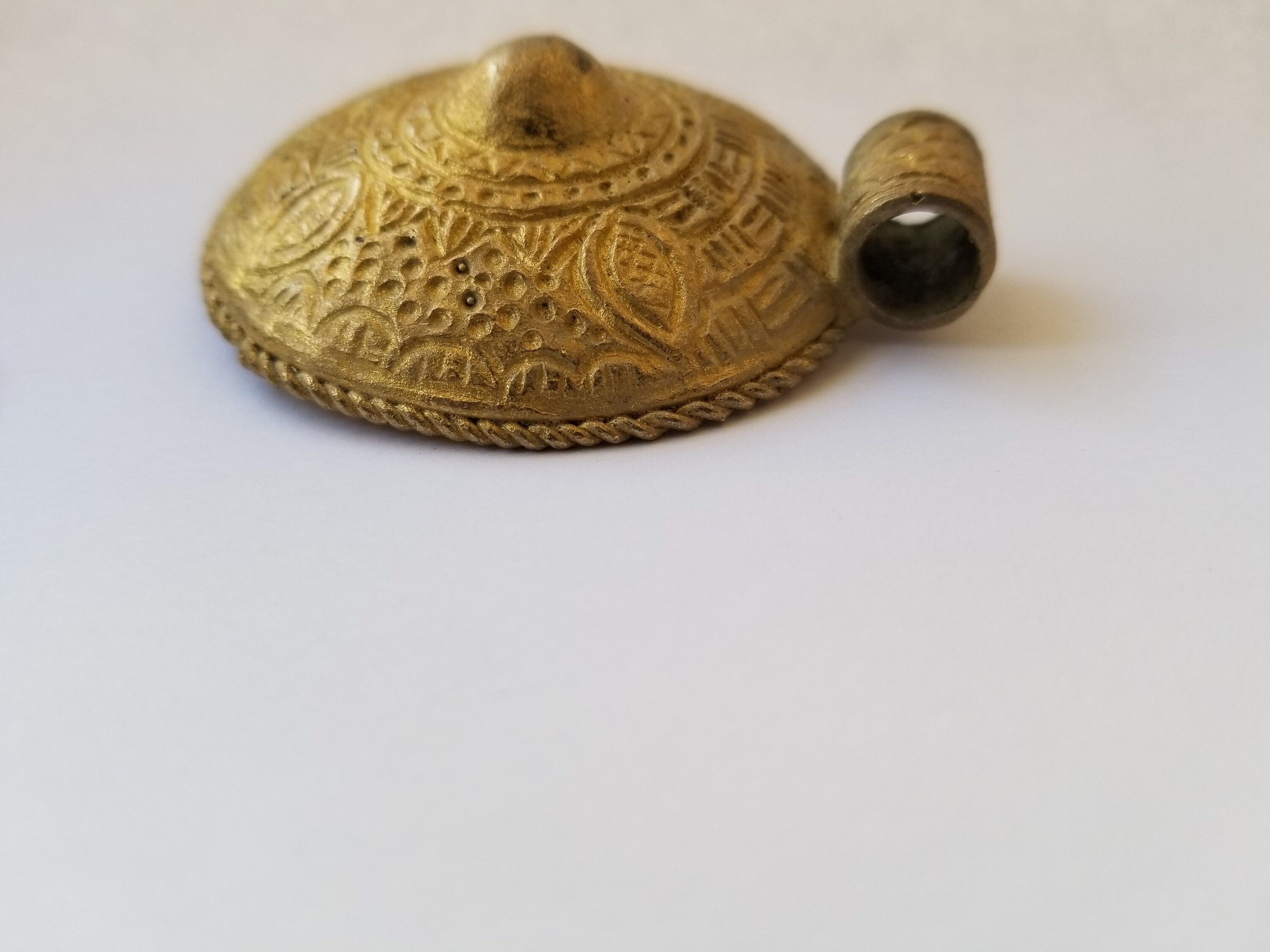 Shield Brass Beads, African Pendant