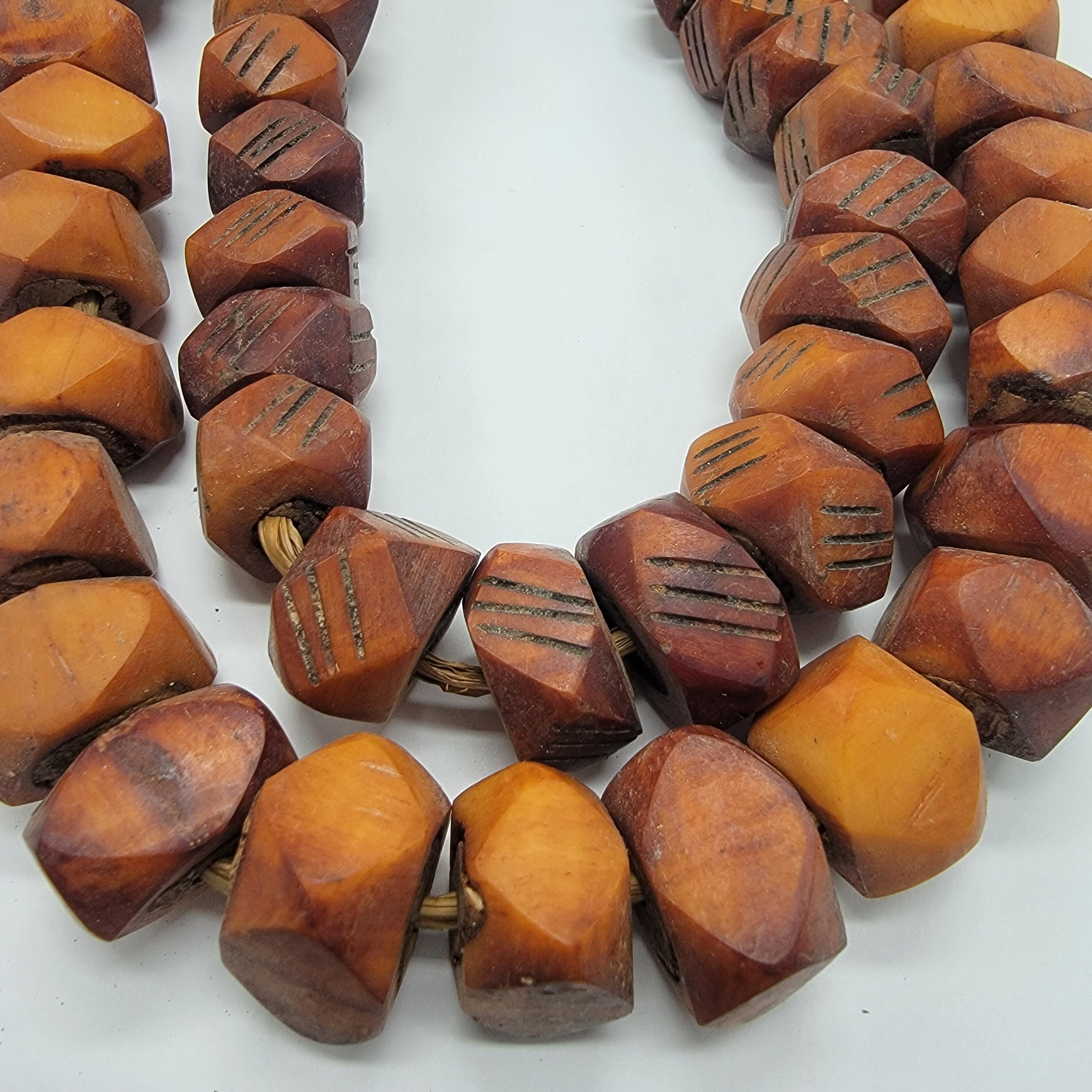 Diamond Bone Beads, African Beads, Batik Bone